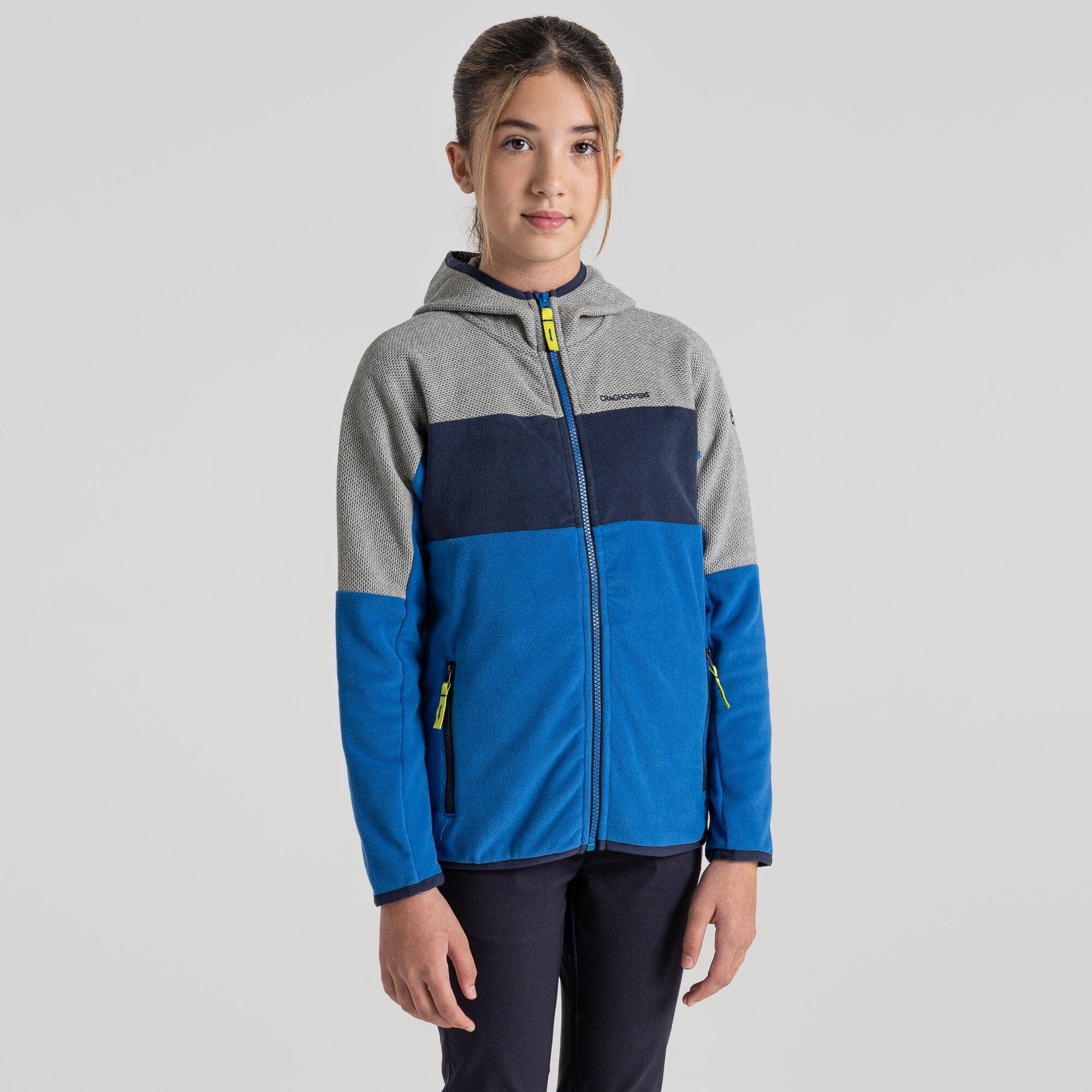 Bolt/Grey ML - Craghoppers - Unisex Kids' Crag Linden Full-Zip Fleece - 4
