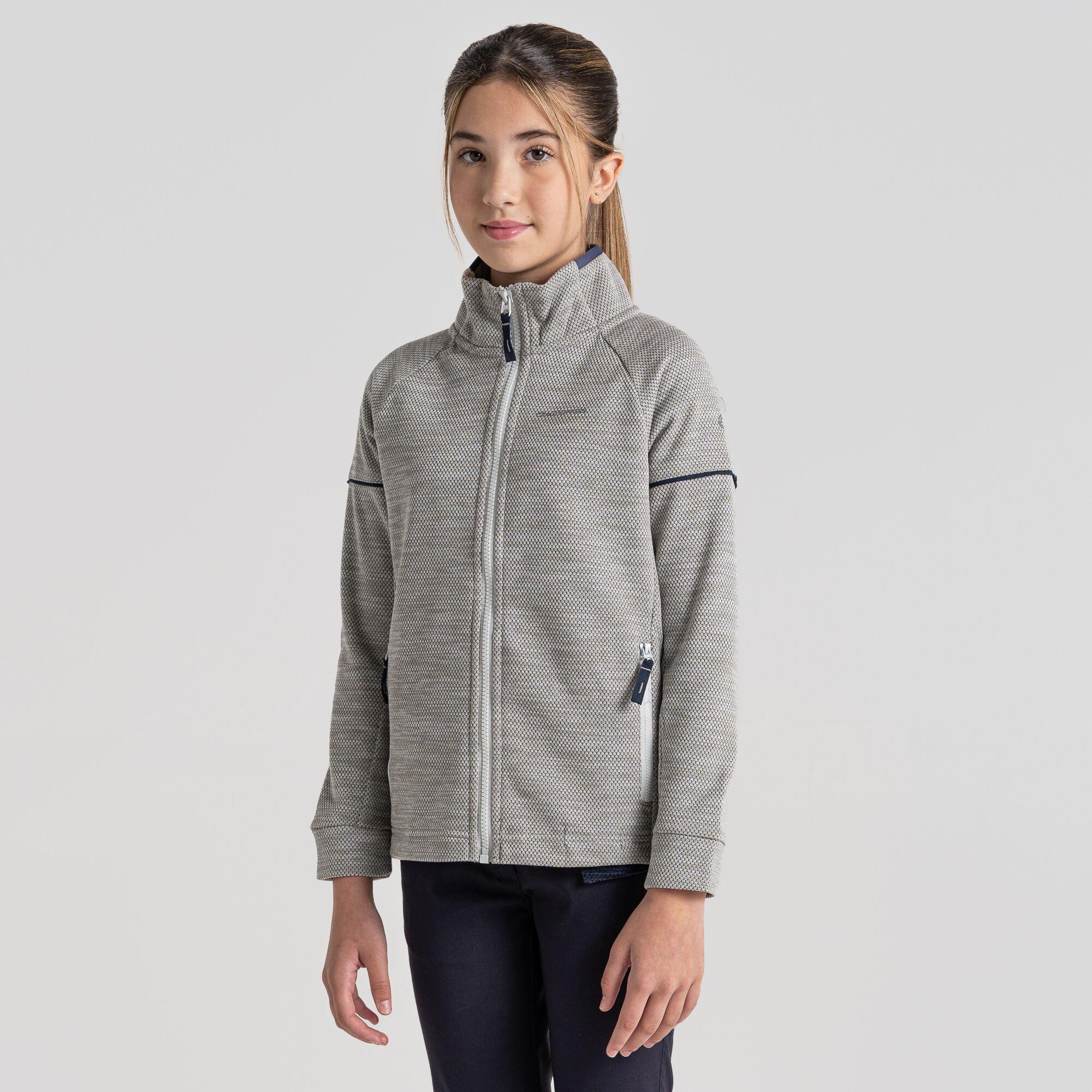 Zilveren Wolk - Craghoppers - Unisex Kids' Crag Nico Hooded Full-Zip Fleece - 2