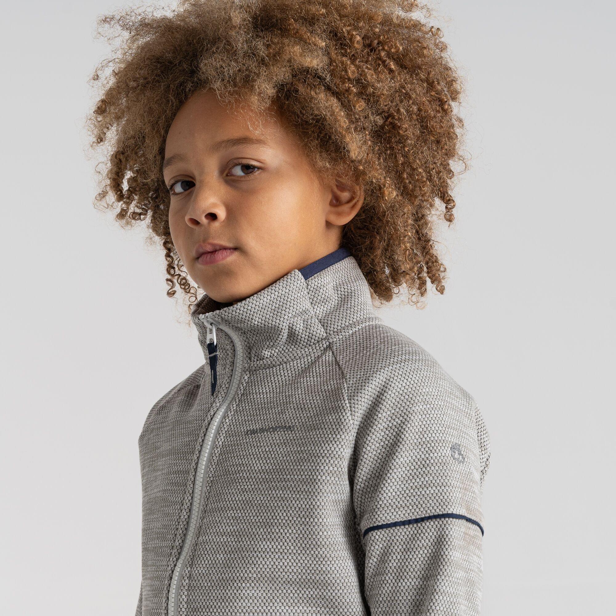 Zilveren Wolk - Craghoppers - Unisex Kids' Crag Nico Hooded Full-Zip Fleece - 6