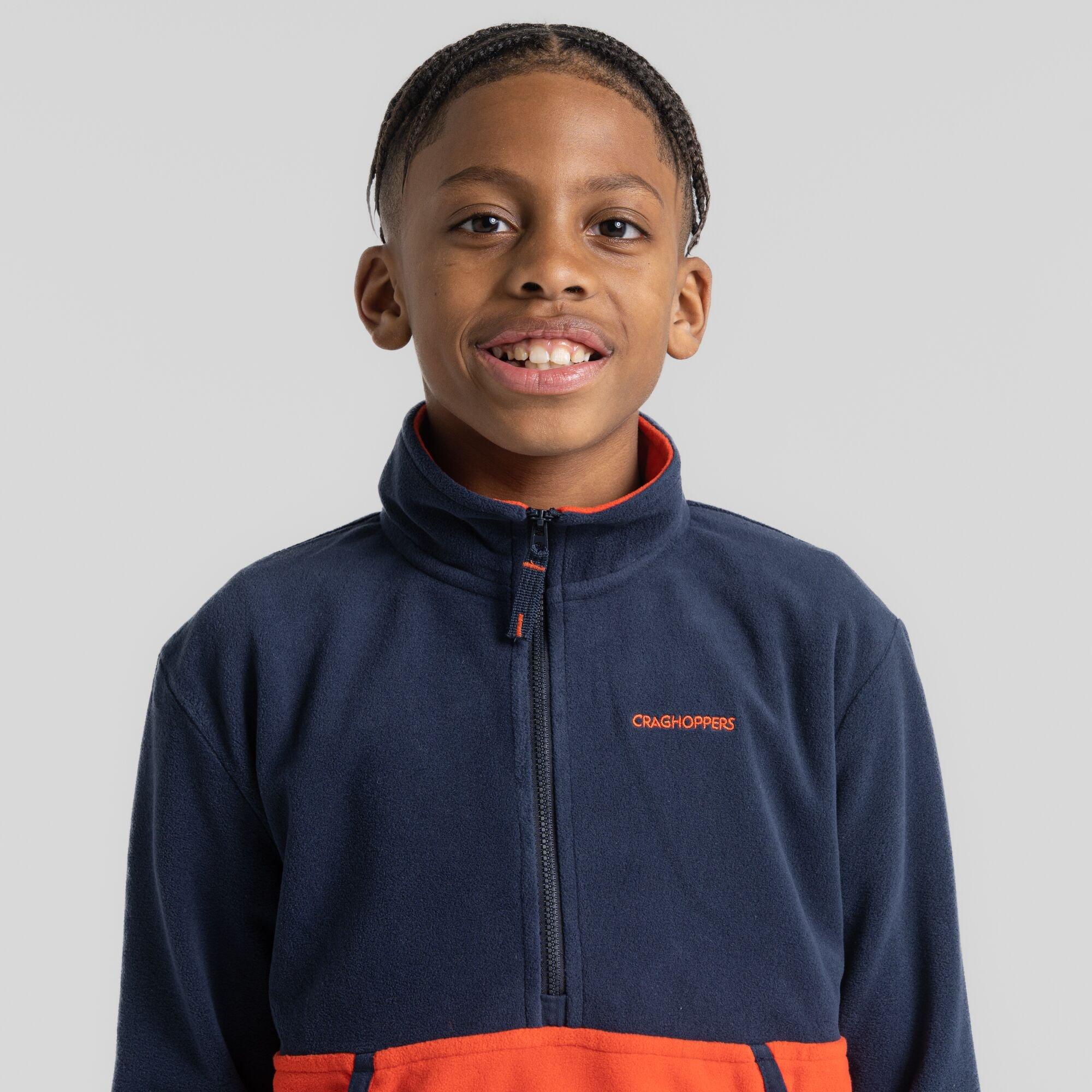 BluNy/MacwRd - Craghoppers - Unisex Kids' Crag Valo Half-Zip Fleece - 8