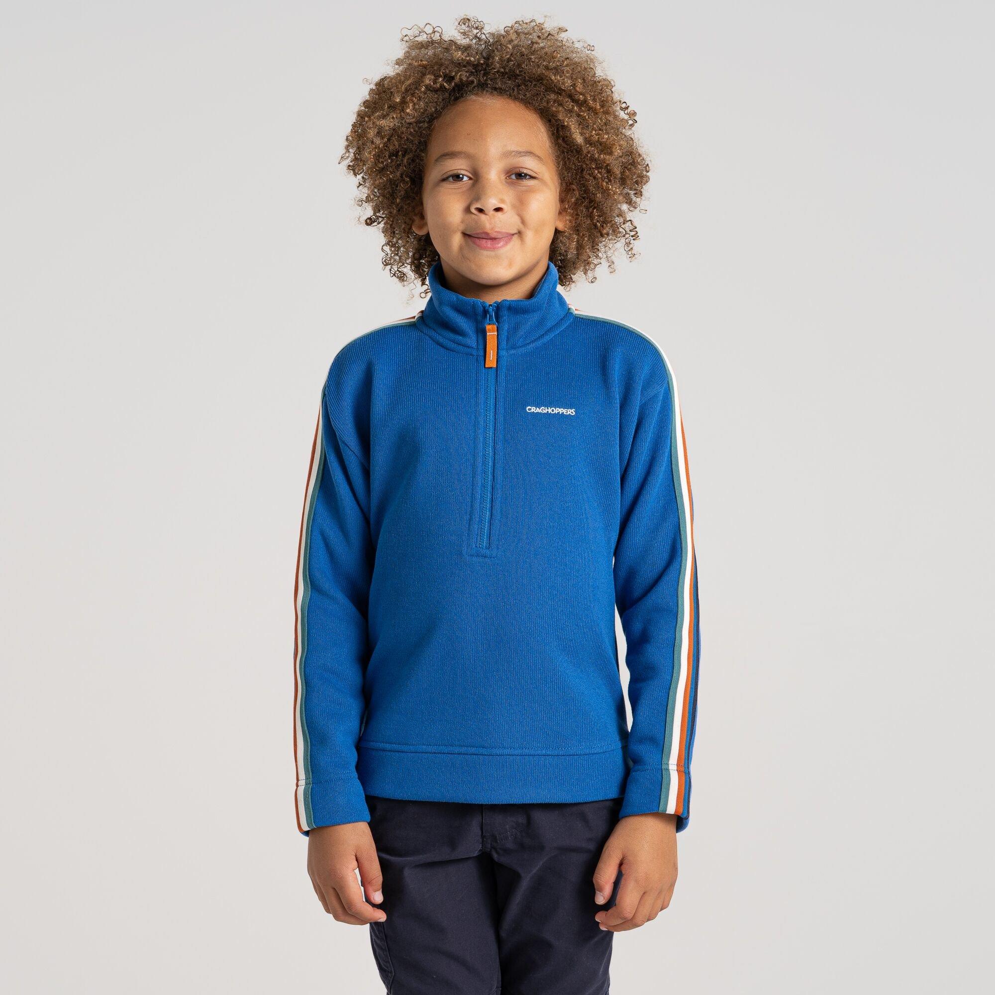 Bolt Blå - Craghoppers - Unisex Kids' Crag Rey Half-Zip Fleece - 4
