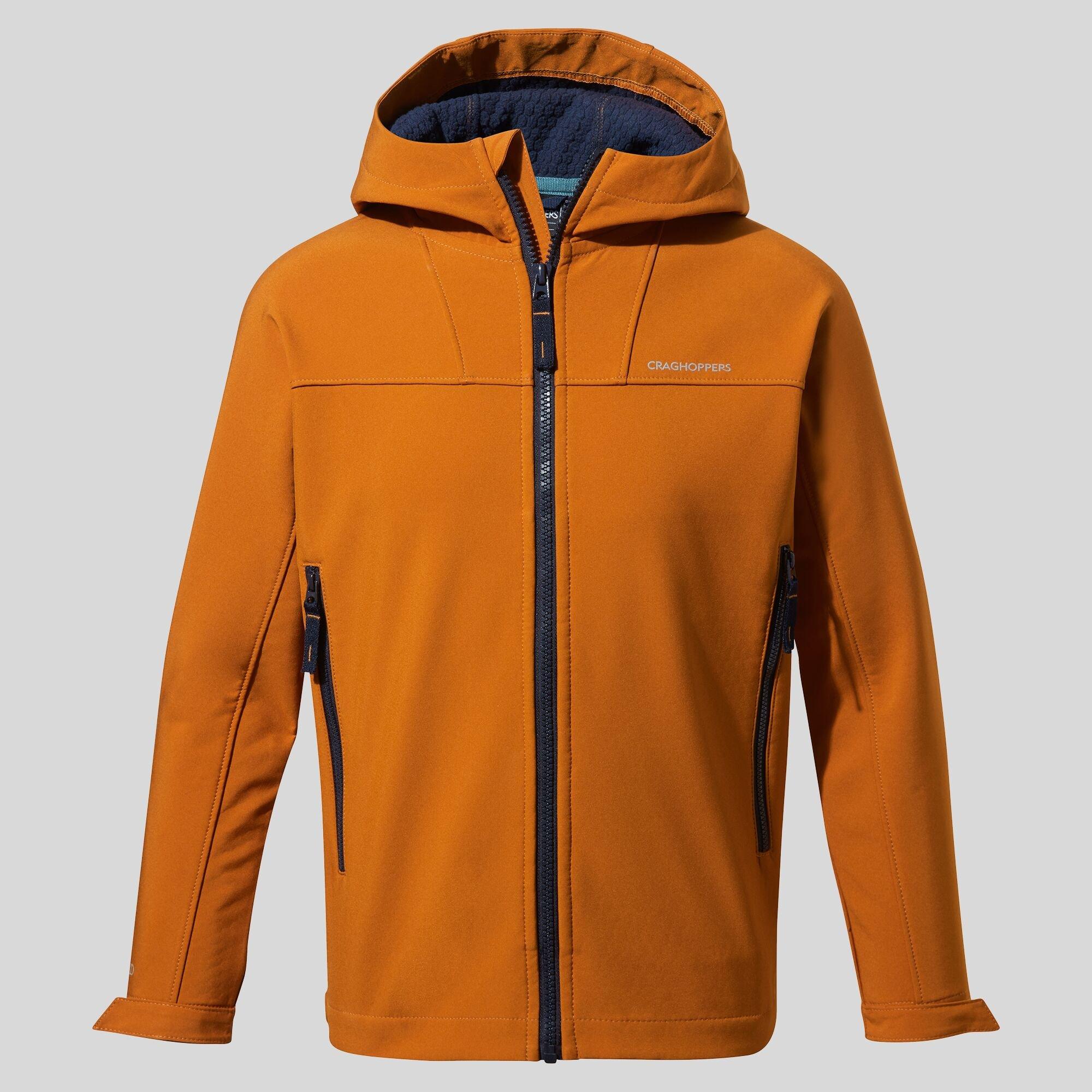 Canyon Orng - Craghoppers - Unisex Kids' Crag Landon Hooded Softshell Jacket - 1