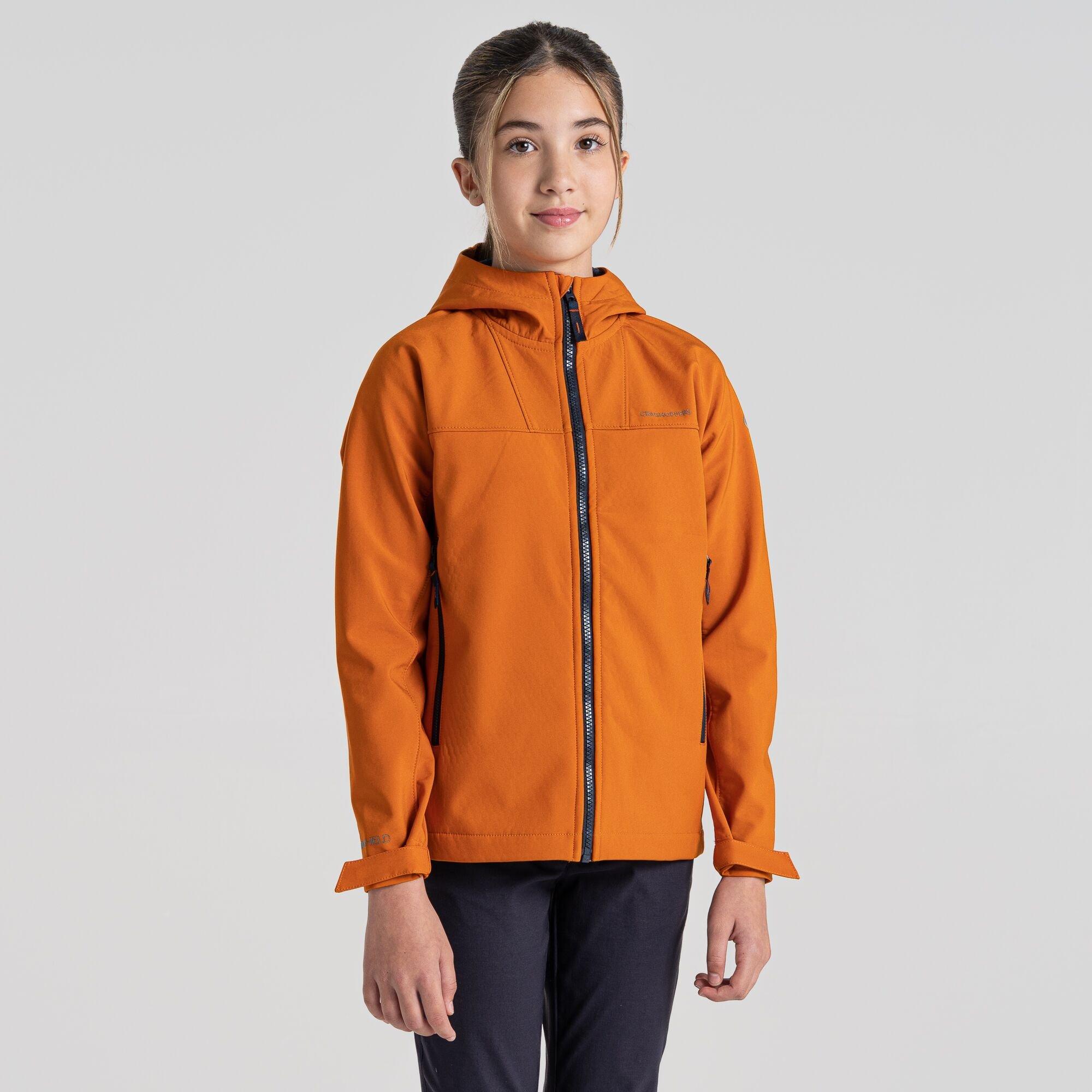 Canyon Orng - Craghoppers - Unisex Kids' Crag Landon Hooded Softshell Jacket - 2