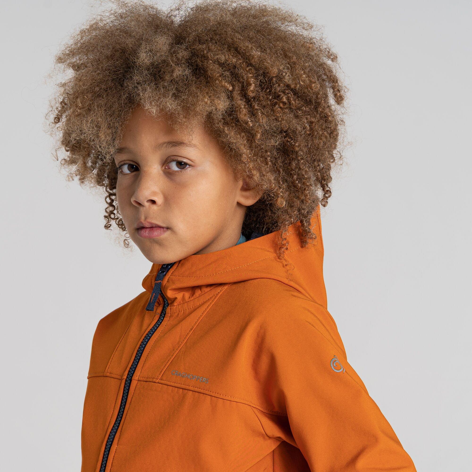 Canyon Orng - Craghoppers - Unisex Kids' Crag Landon Hooded Softshell Jacket - 6