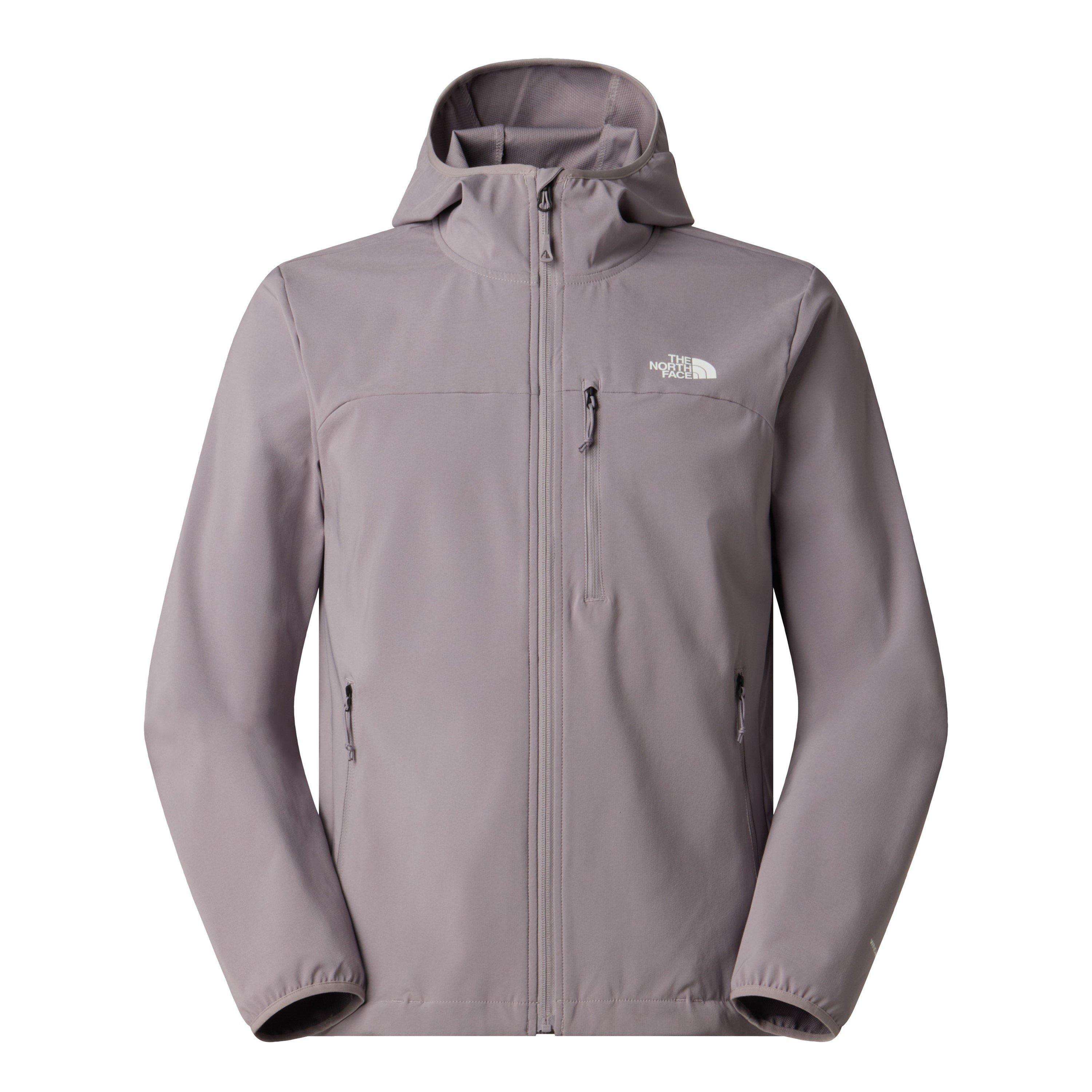 The North Face Men's Nimble Windproof Water-Repellent Long Sleeve Softshell Jacket - Tran Grey - X Large