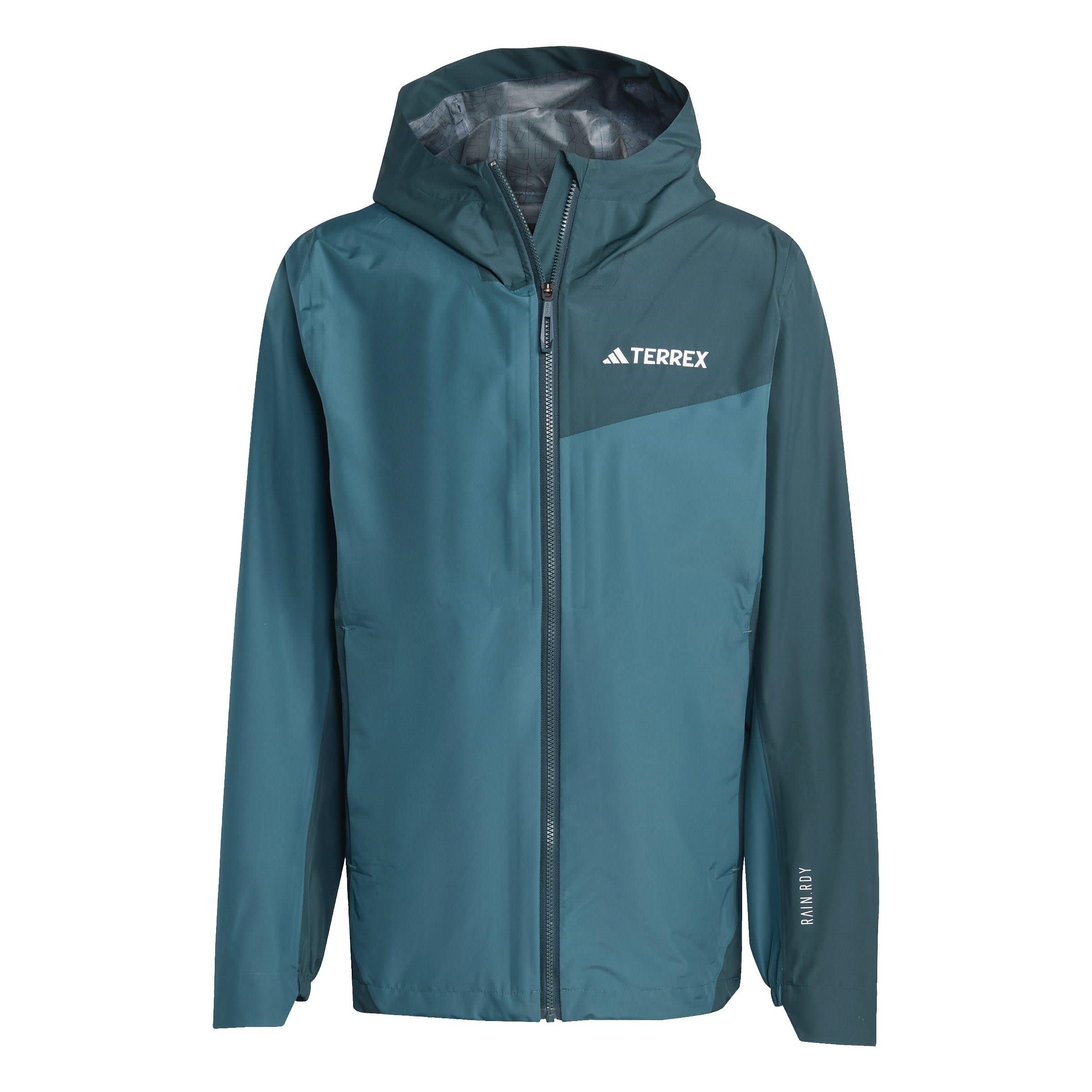 Green/Ivy - adidas - Men's Terrex Long Sleeve Waterproof Jacket - 1