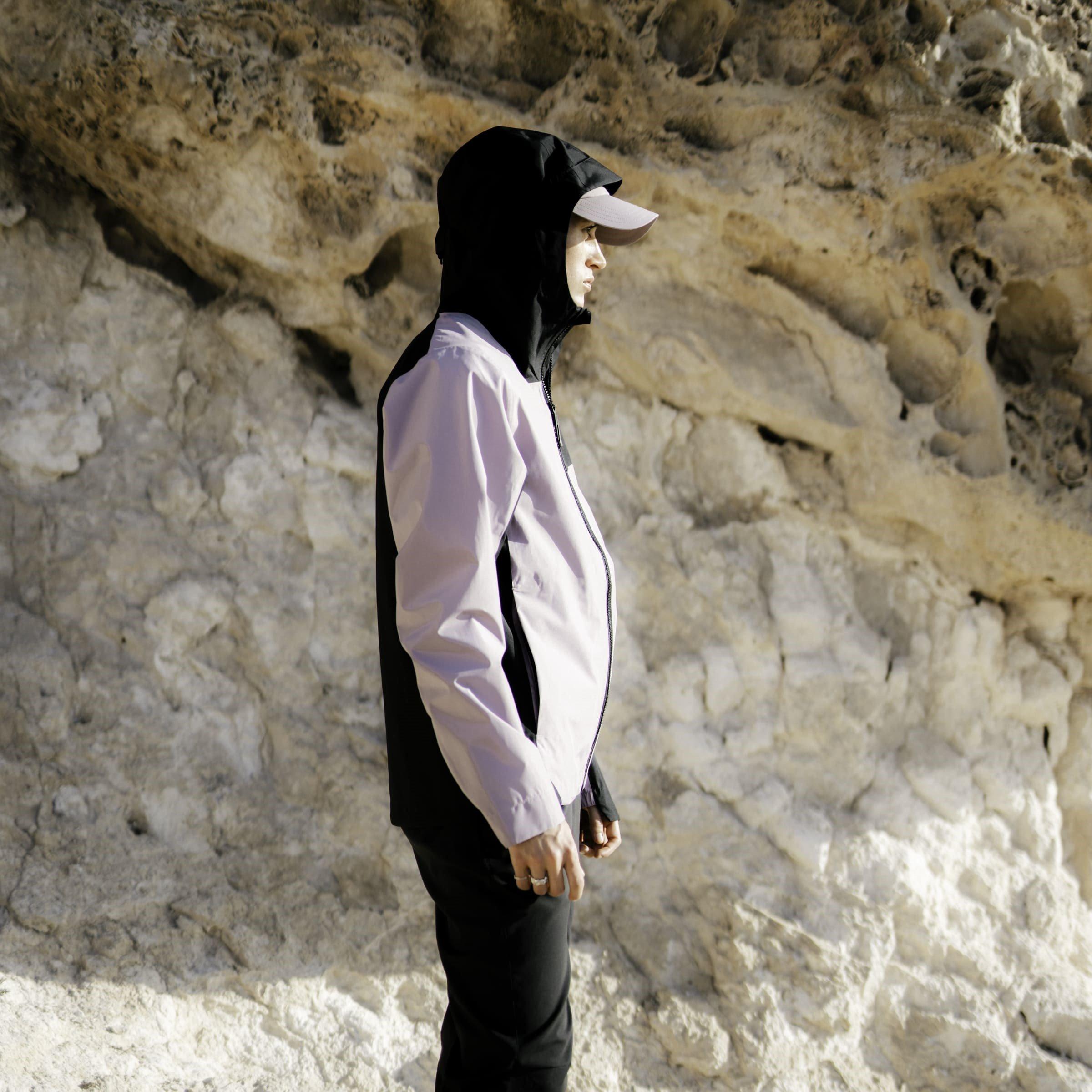 Fig/Black - adidas - Terrex Multi Rain Ready 2.5 Layer Wind Resistant Long Sleeve Waterproof Jacket - 13