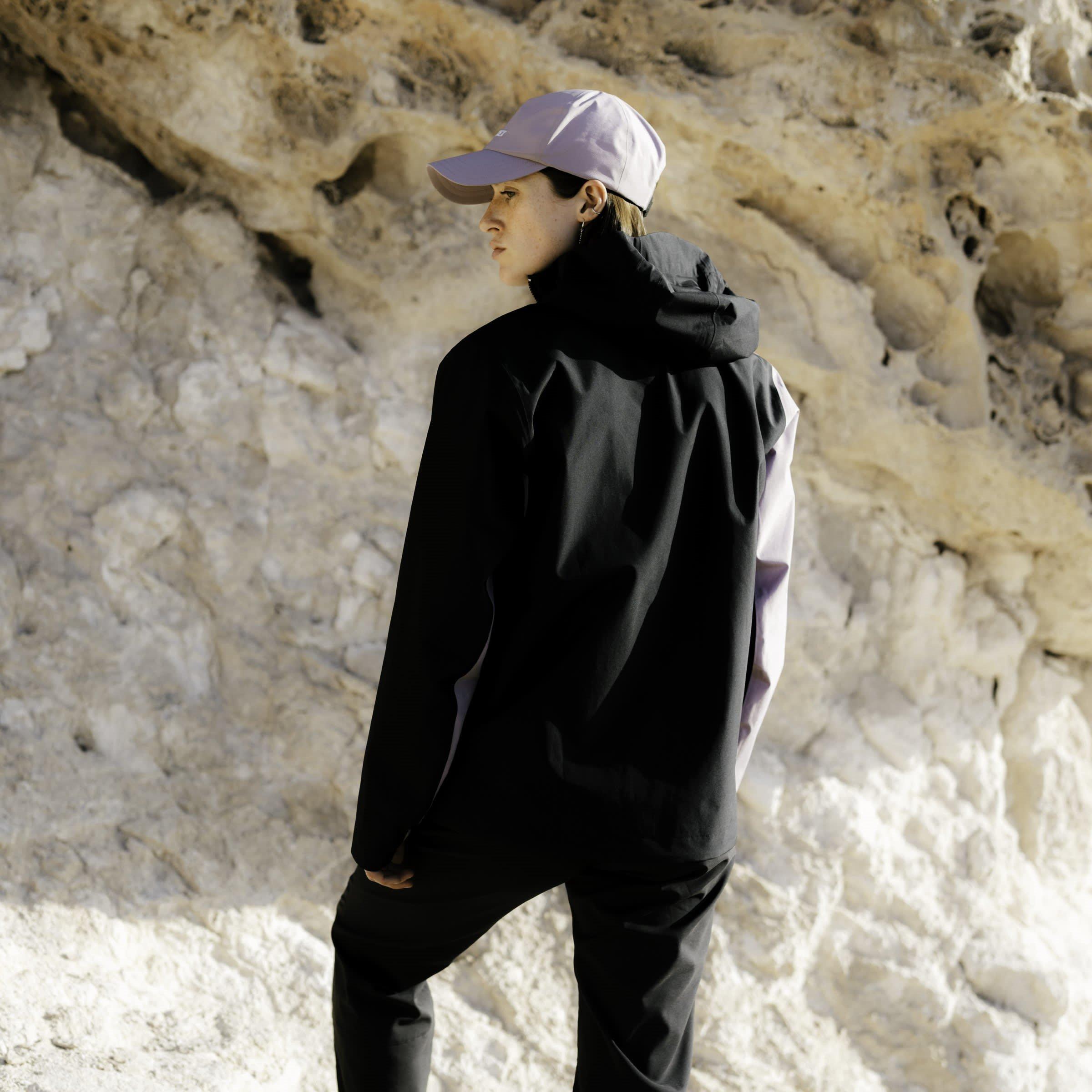 Fig/Black - adidas - Terrex Multi Rain Ready 2.5 Layer Wind Resistant Long Sleeve Waterproof Jacket - 14