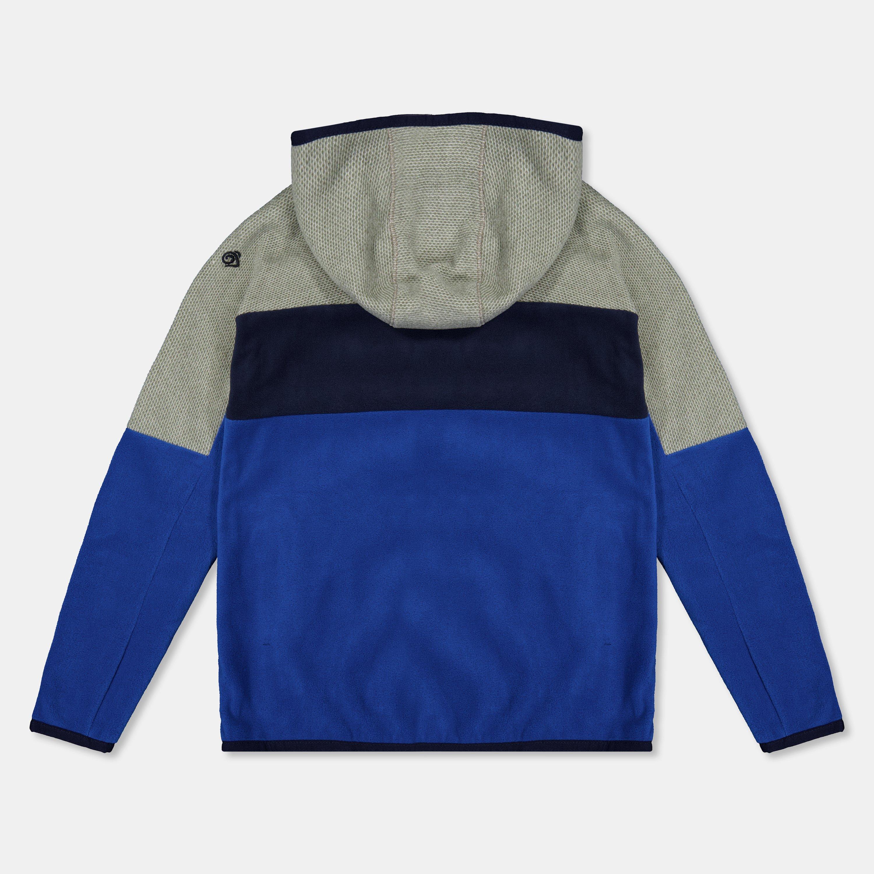 Bolt/Grey ML - Craghoppers - Unisex Kids' Crag Linden Full-Zip Fleece Hoodie - 2