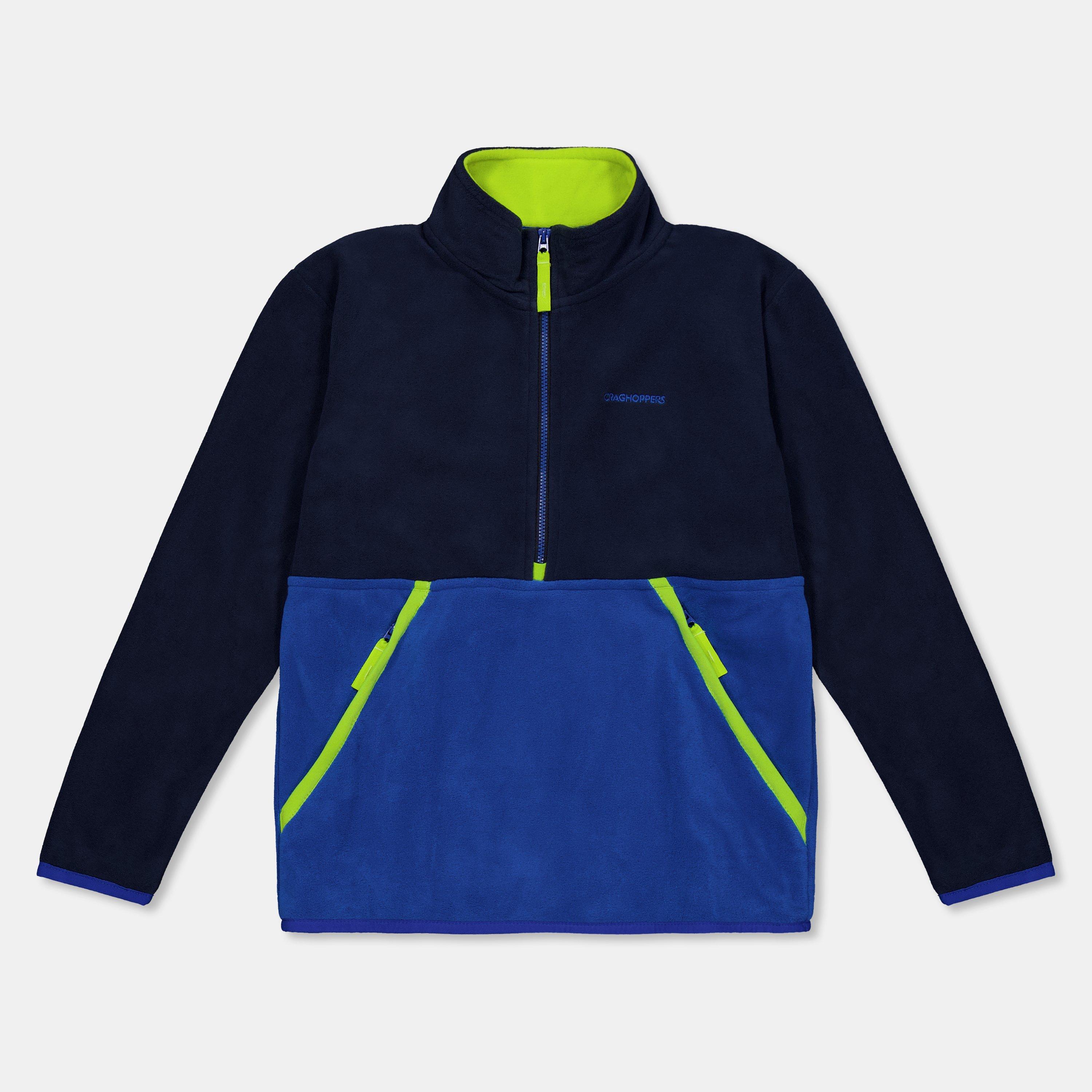 Craghoppers  Kids ' Crag Valo Half-Zip Fleece - Blunvy/ Bolt - 11-12 (L)
