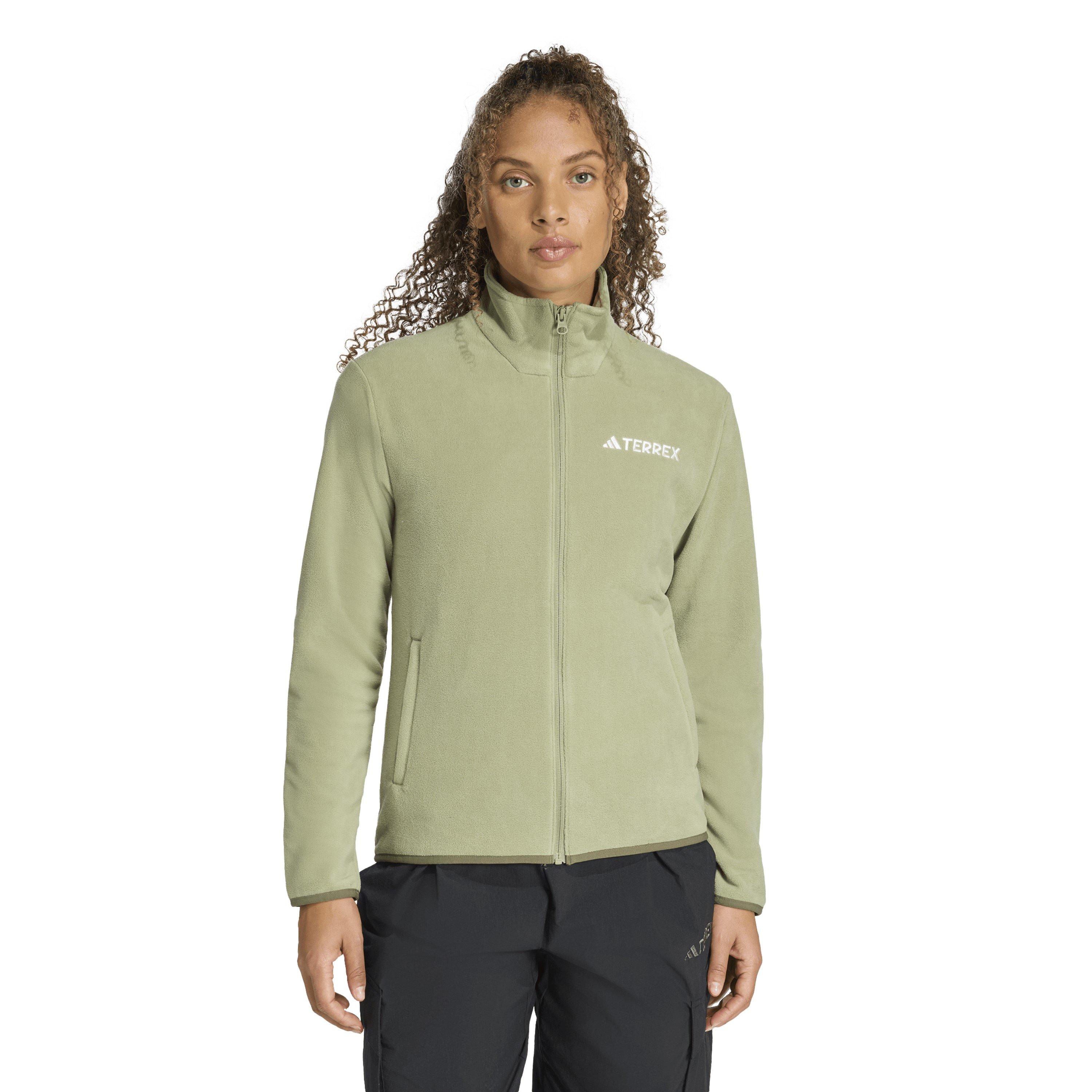 Tent Green - adidas - Women's Full Zip Fleece - 2