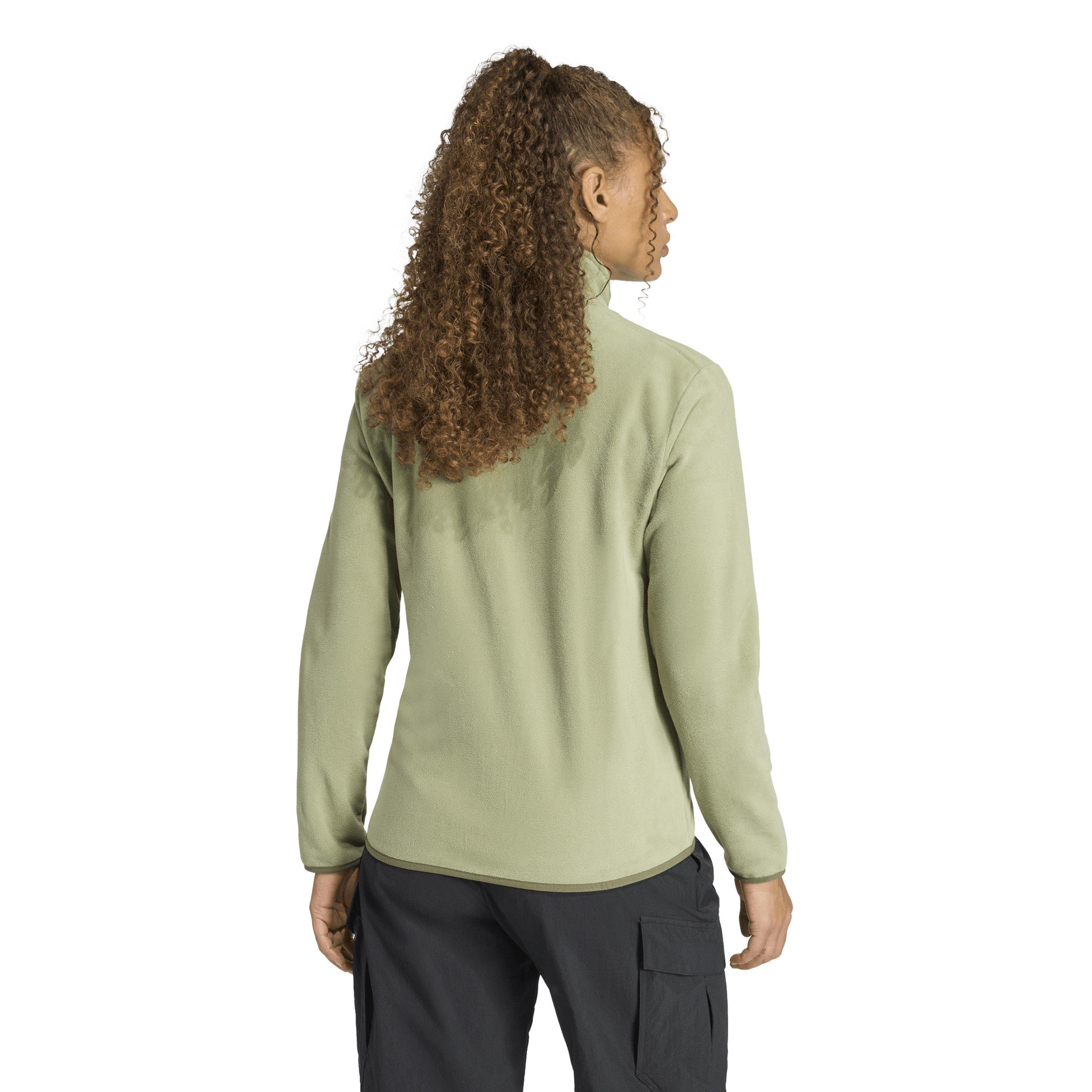 Tent Green - adidas - Women's Full Zip Fleece - 3