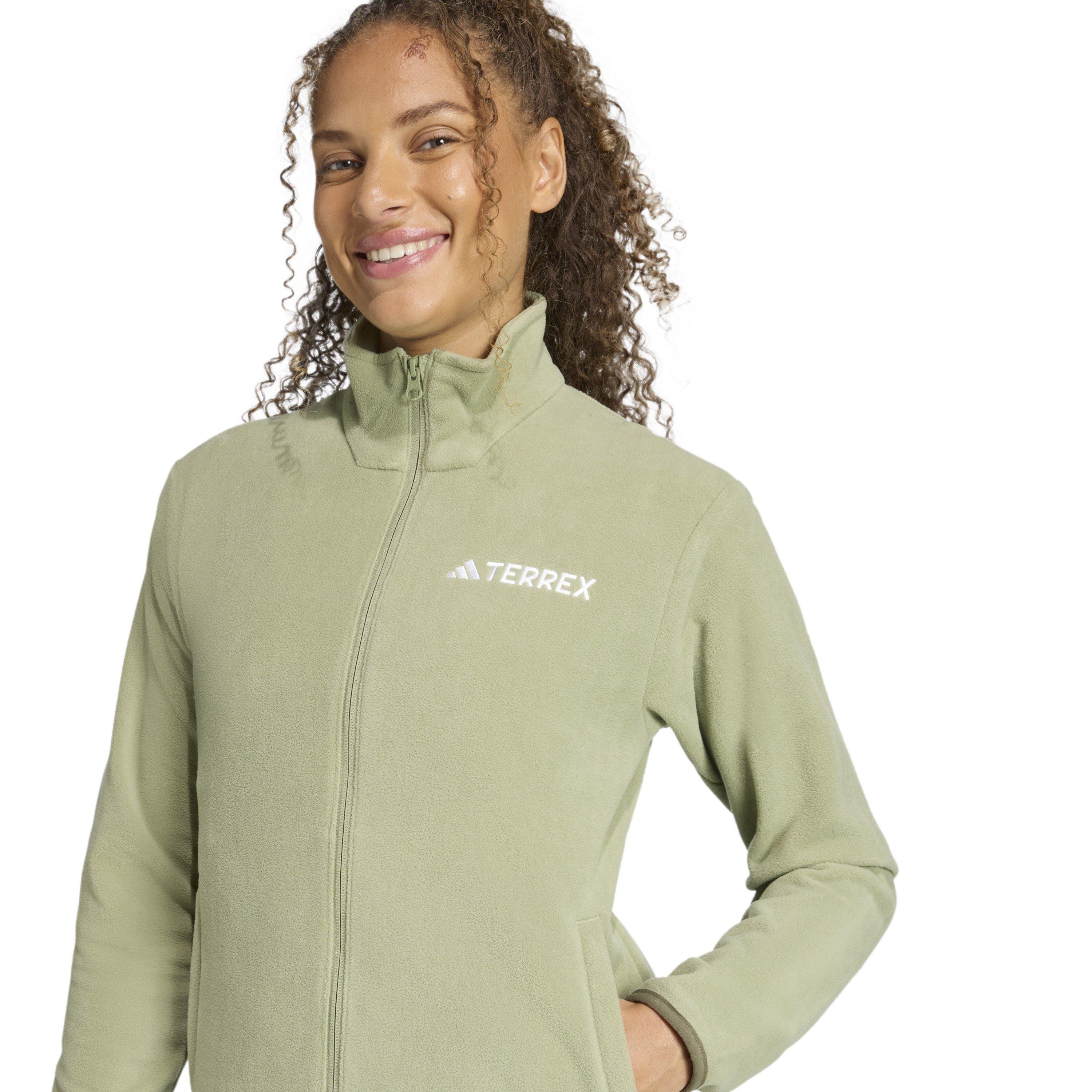 Tent Green - adidas - Women's Full Zip Fleece - 4