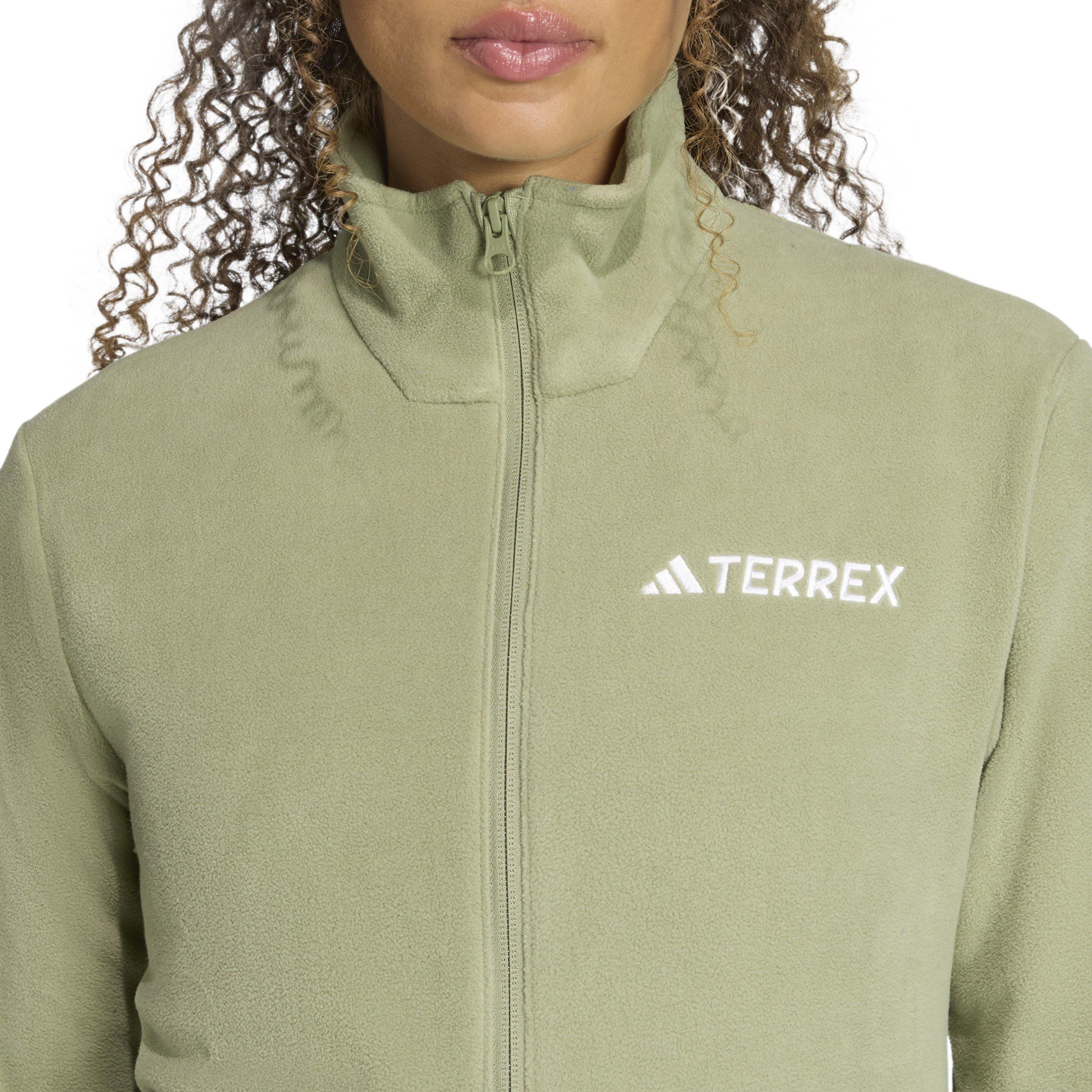 Tent Green - adidas - Women's Full Zip Fleece - 5