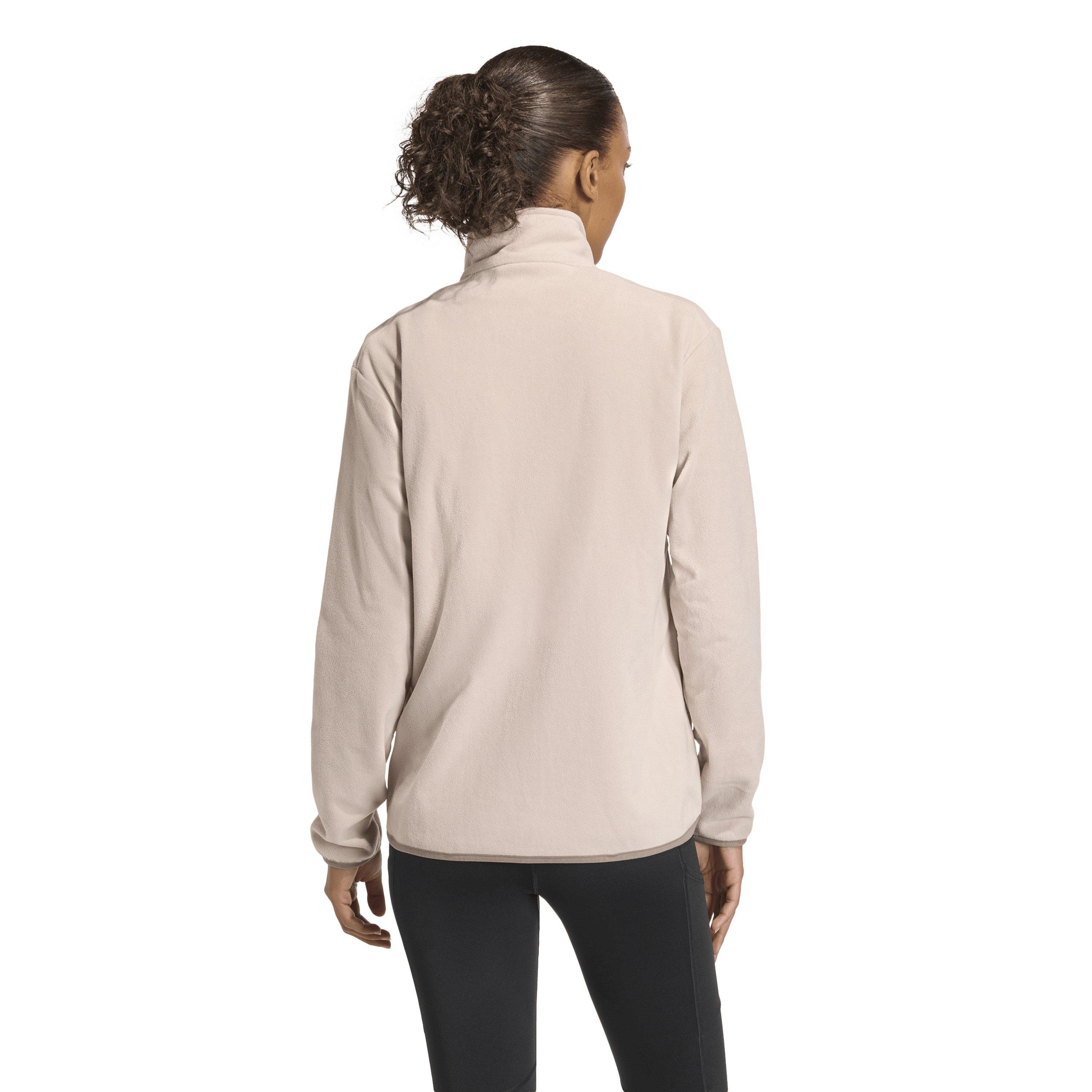 Wonder Taupe - adidas - Women's Full Zip Fleece - 3