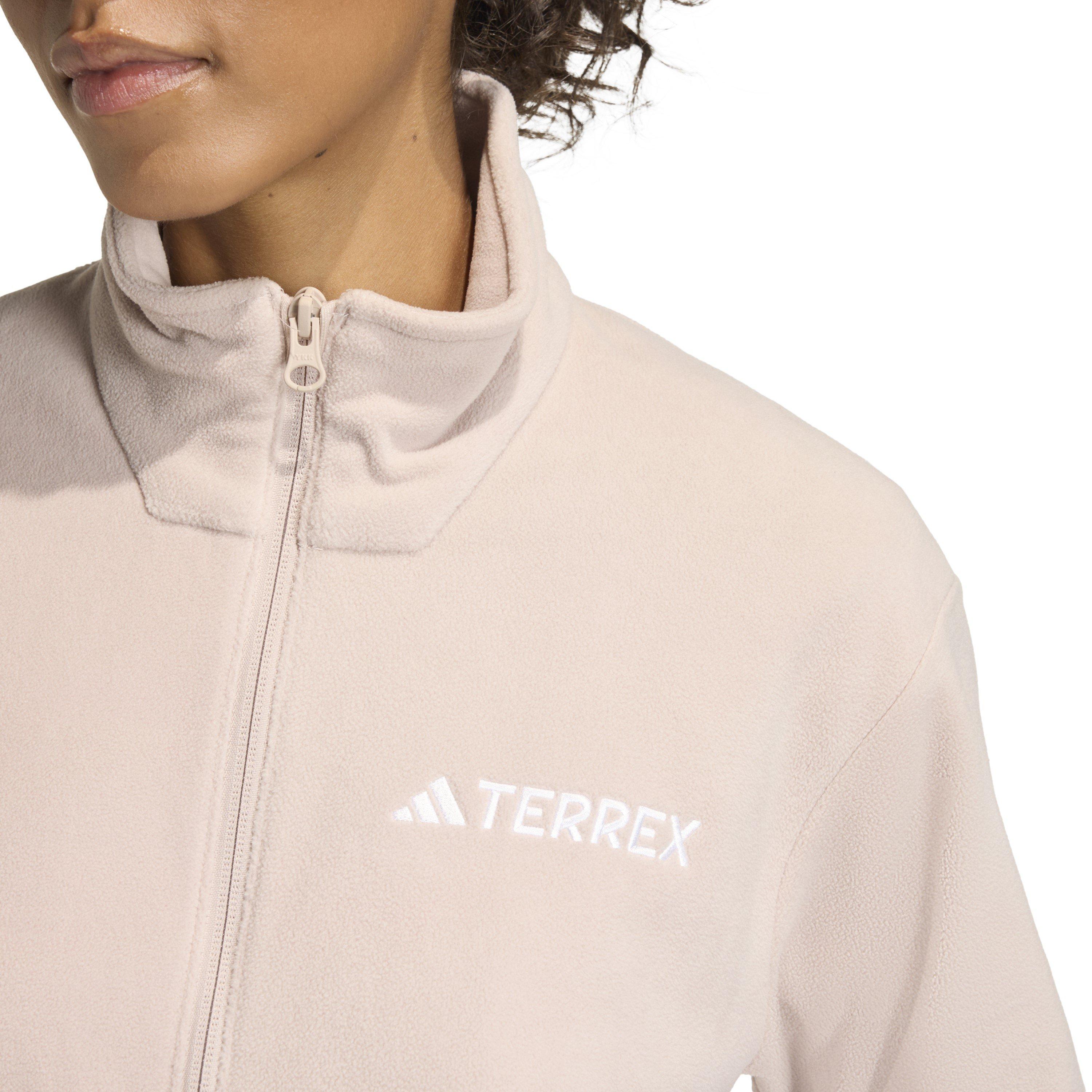 Wonder Taupe - adidas - Women's Full Zip Fleece - 5