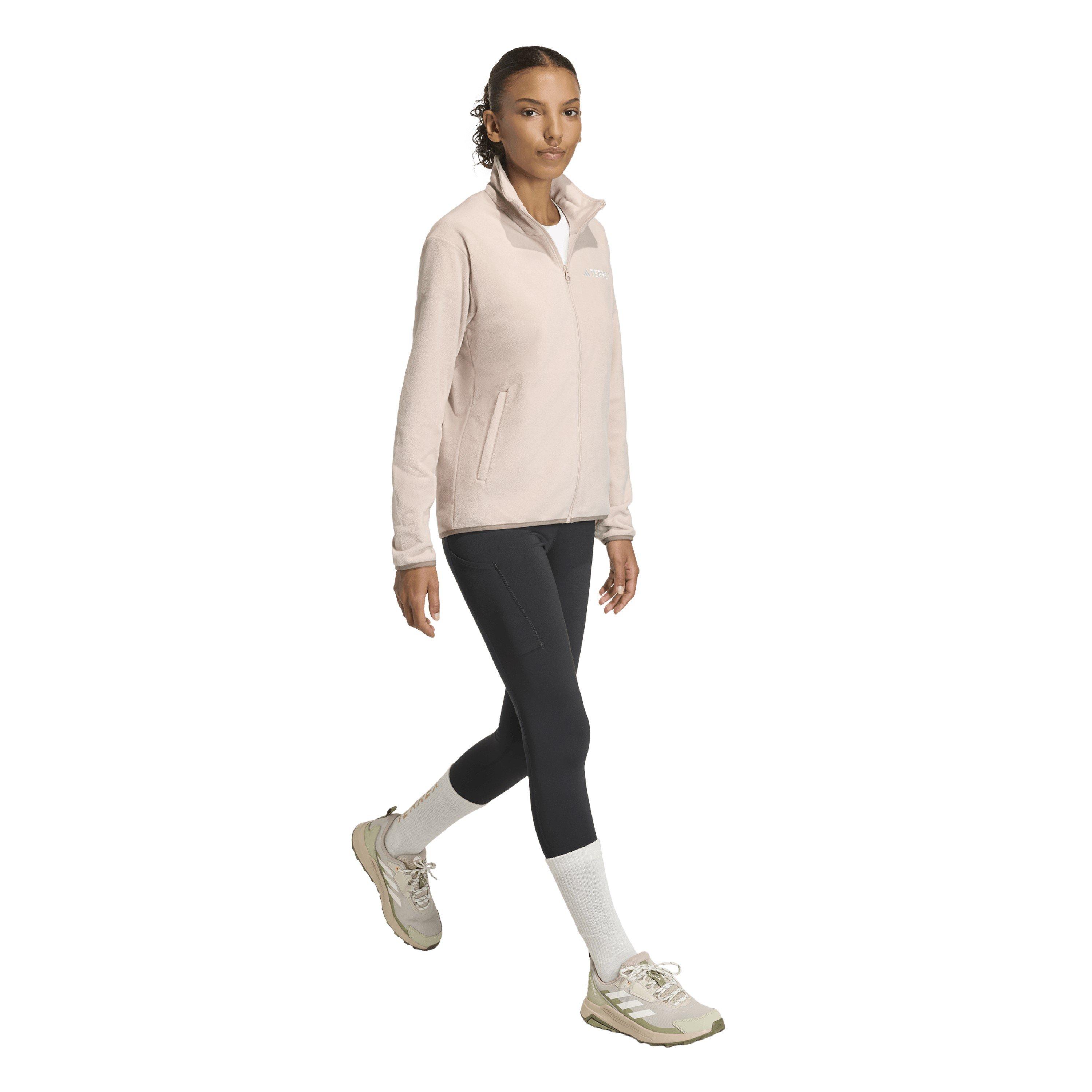 Wonder Taupe - adidas - Women's Full Zip Fleece - 6