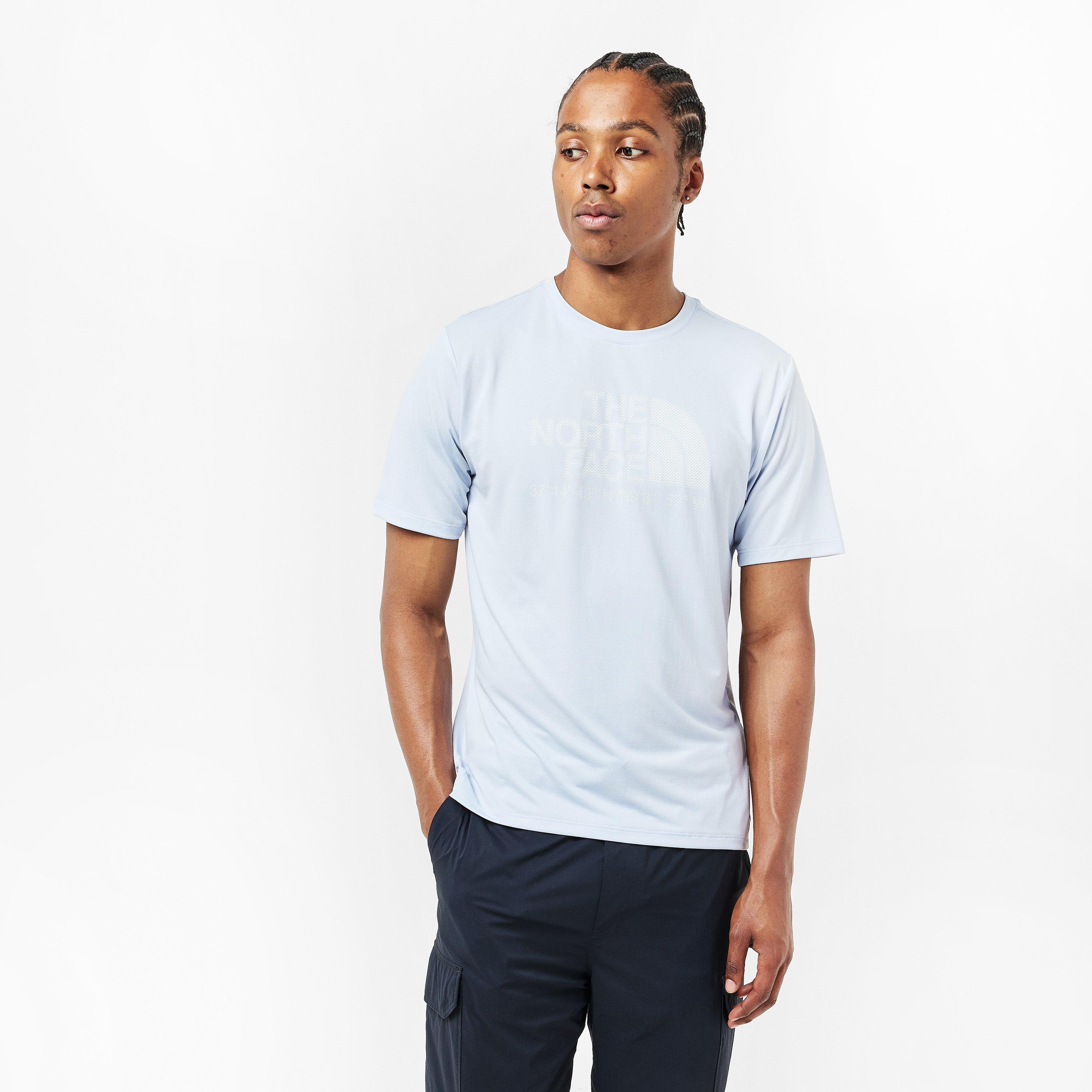 Mystic Haze - The North Face - Men's 24/7 Logo Graphic Short-Sleeve Performance T-Shirt - 3