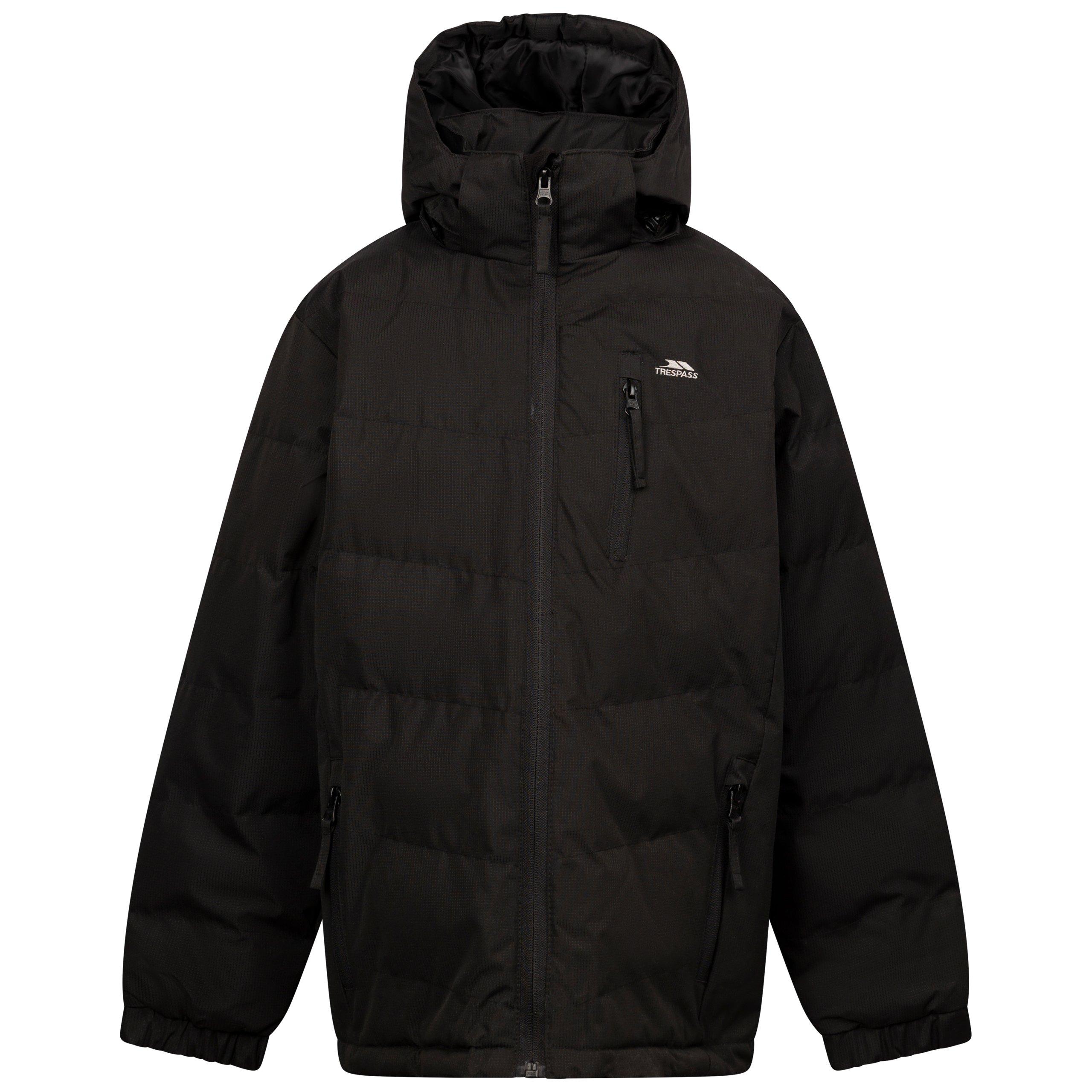 Schwarz - Trespass - Kids' Figo Insulated Weather-Resistant Puffer Jacket - 1