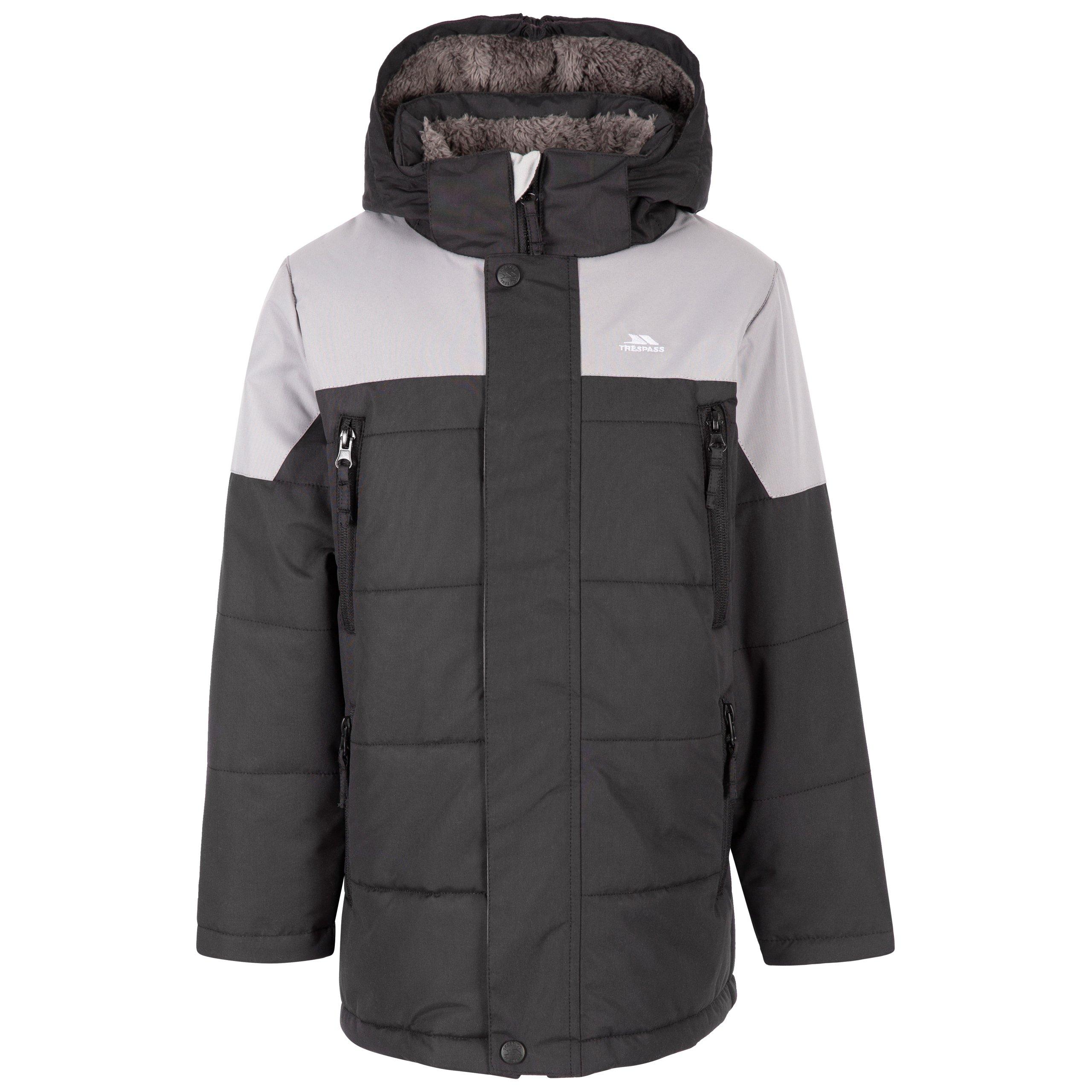 Crna - Trespass - Kids' Recoil Insulated Puffer Jacket - 1