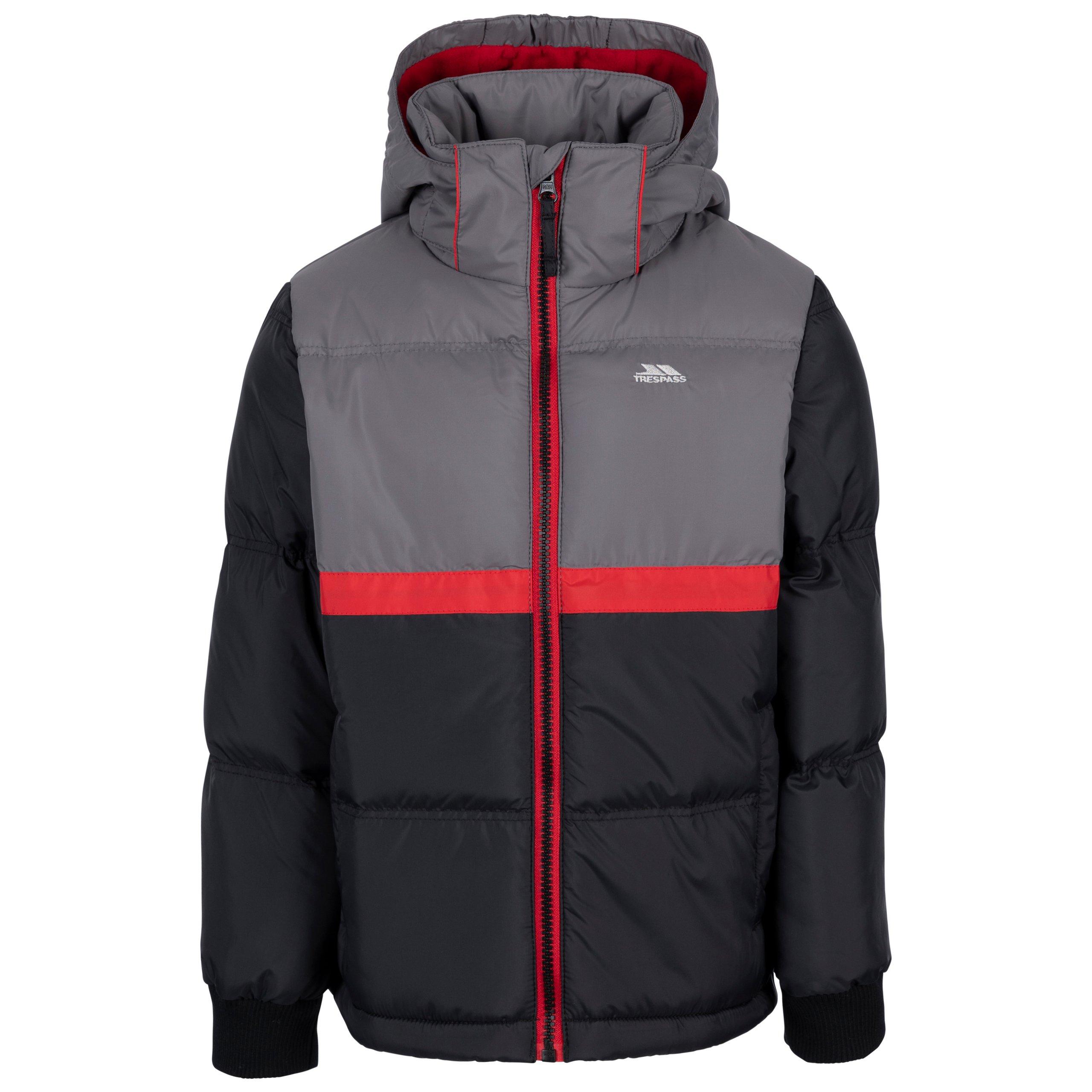 Black - Trespass - Kids' Strewd Insulated Puffer Jacket - 1