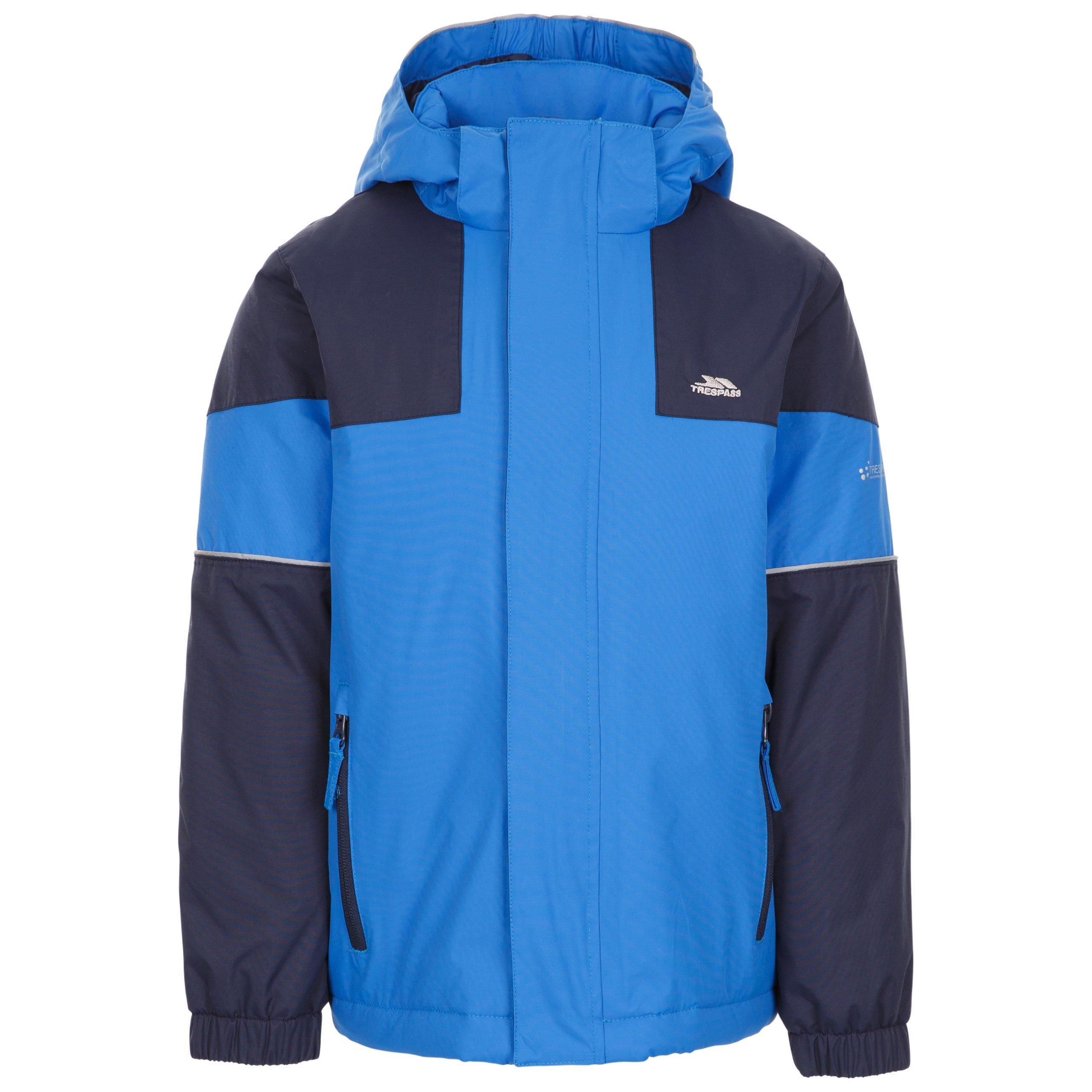 Blue - Trespass - Kids' Waterproof Breathable Windproof Jacket - 1