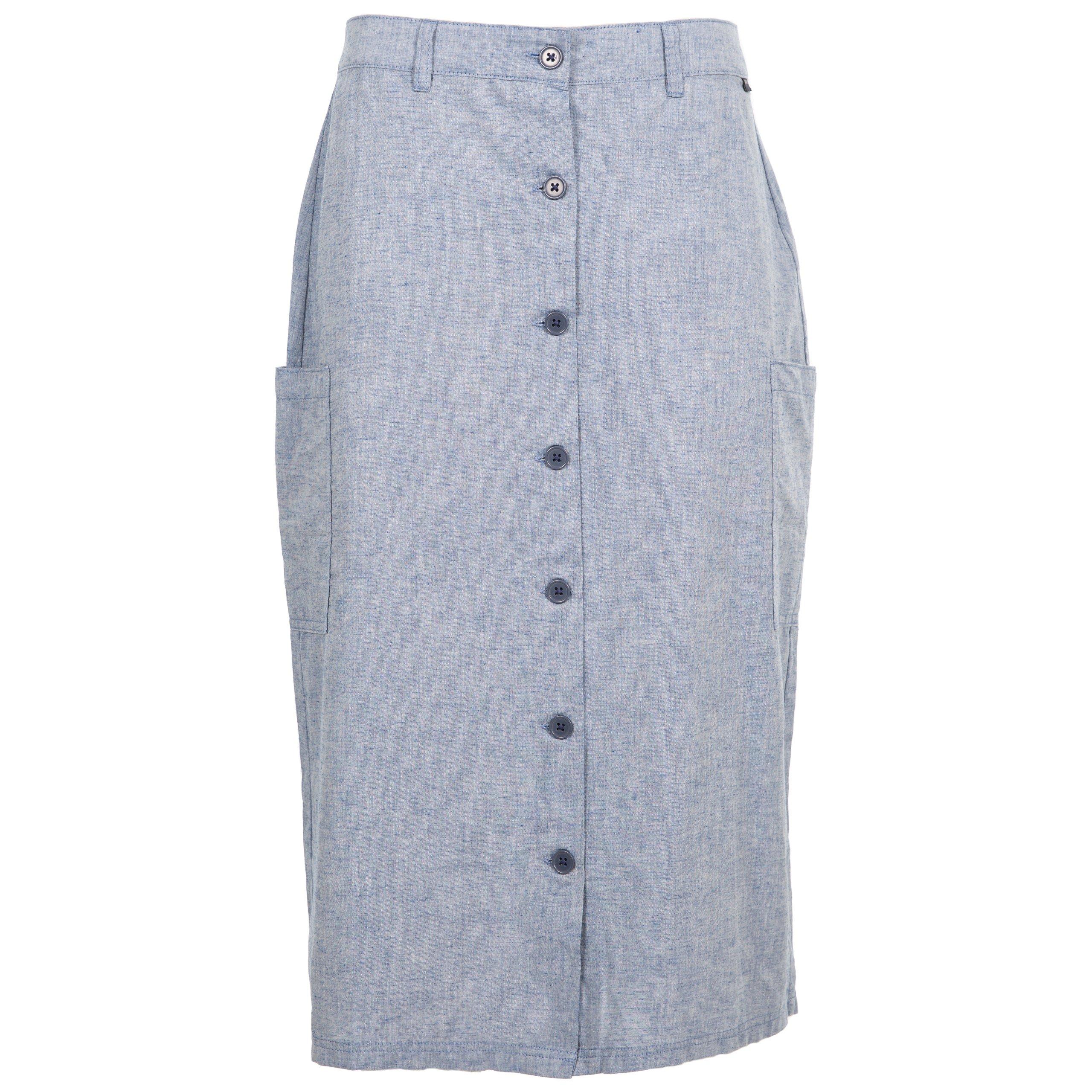 Navy Chambray - Trespass - Women's Alexie Long Walking Skirt - 1