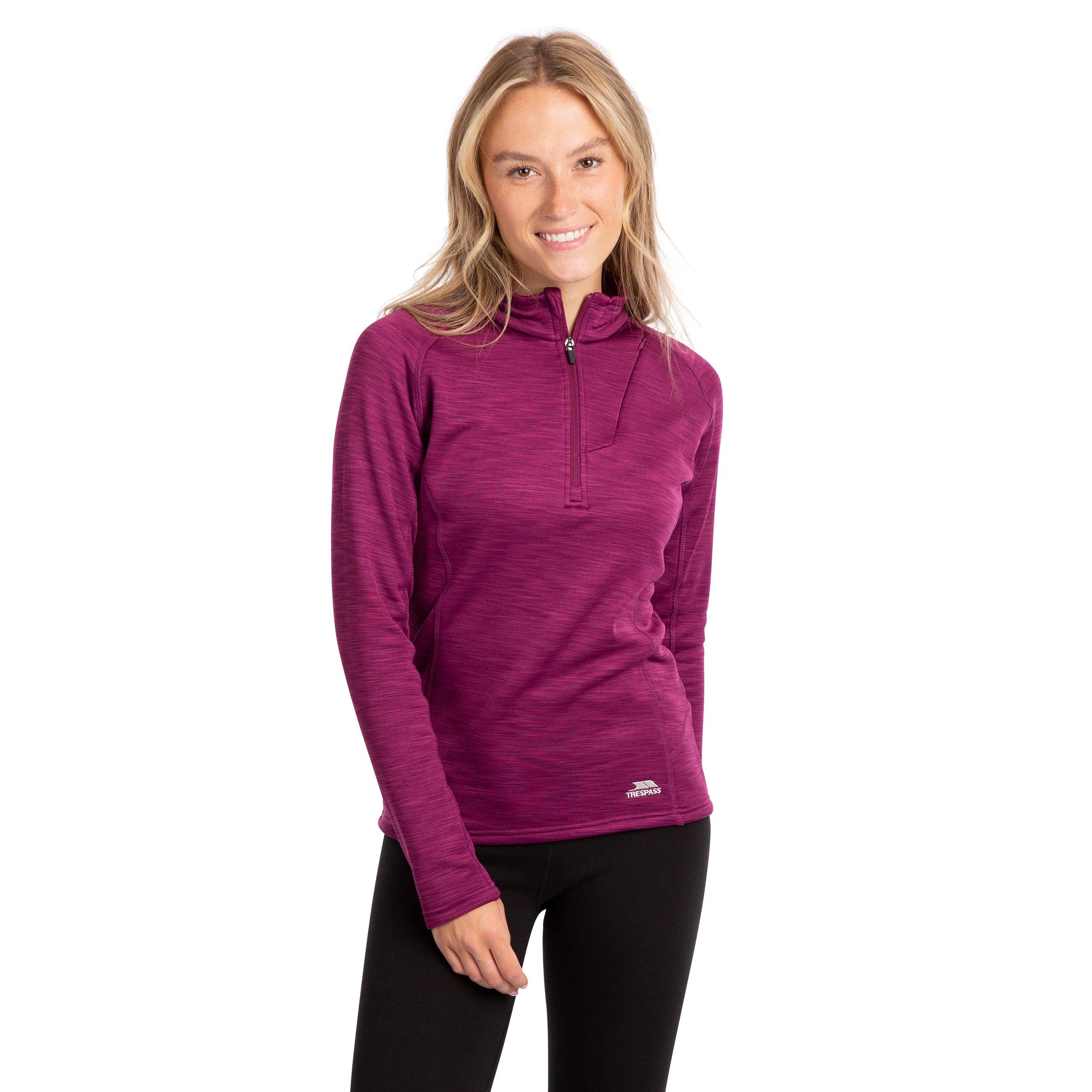 Grape Wine Mrl - Trespass - Fairford Quarter-Zip Fleece - 3