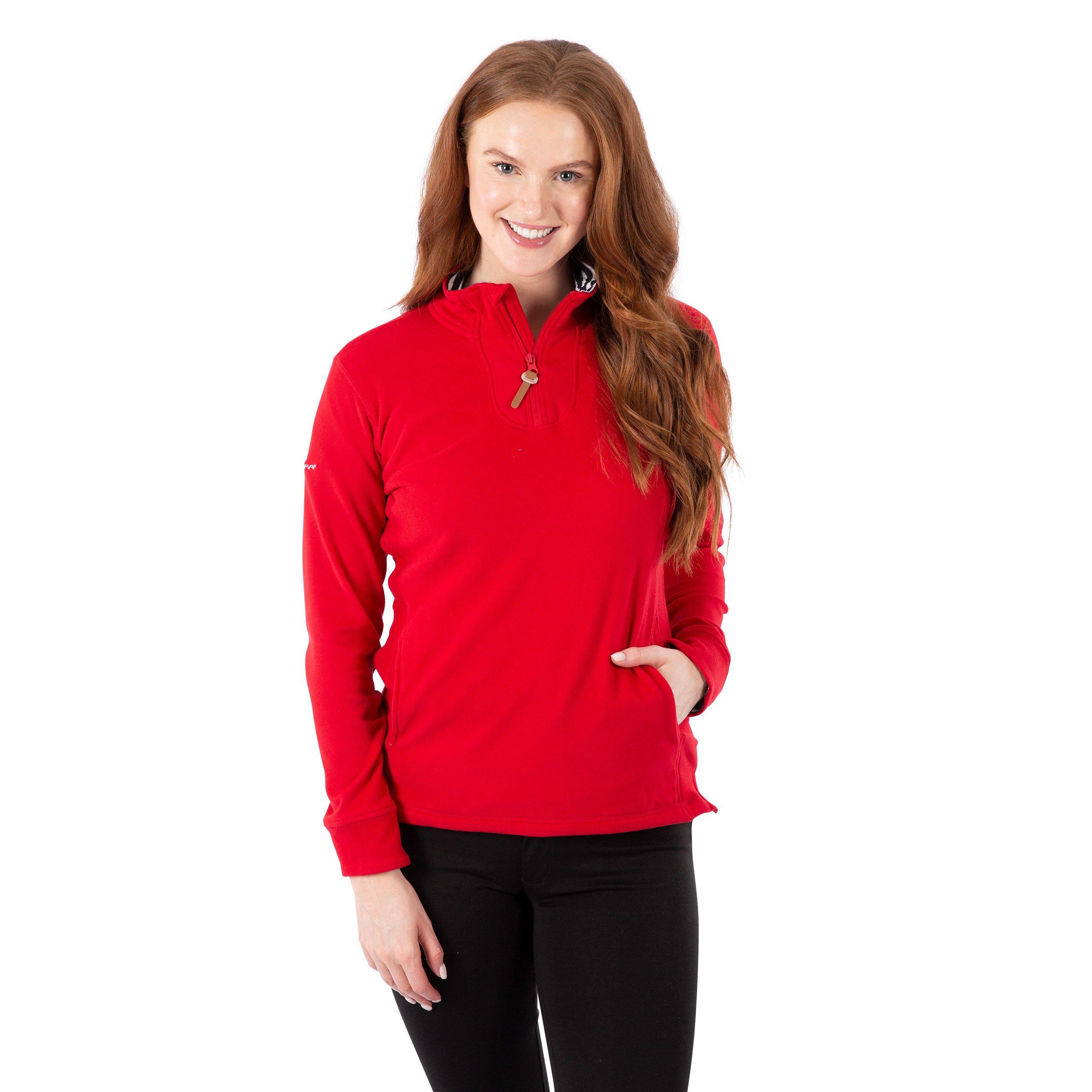Red - Trespass - Big Heart Quarter-Zip Fleece - 3