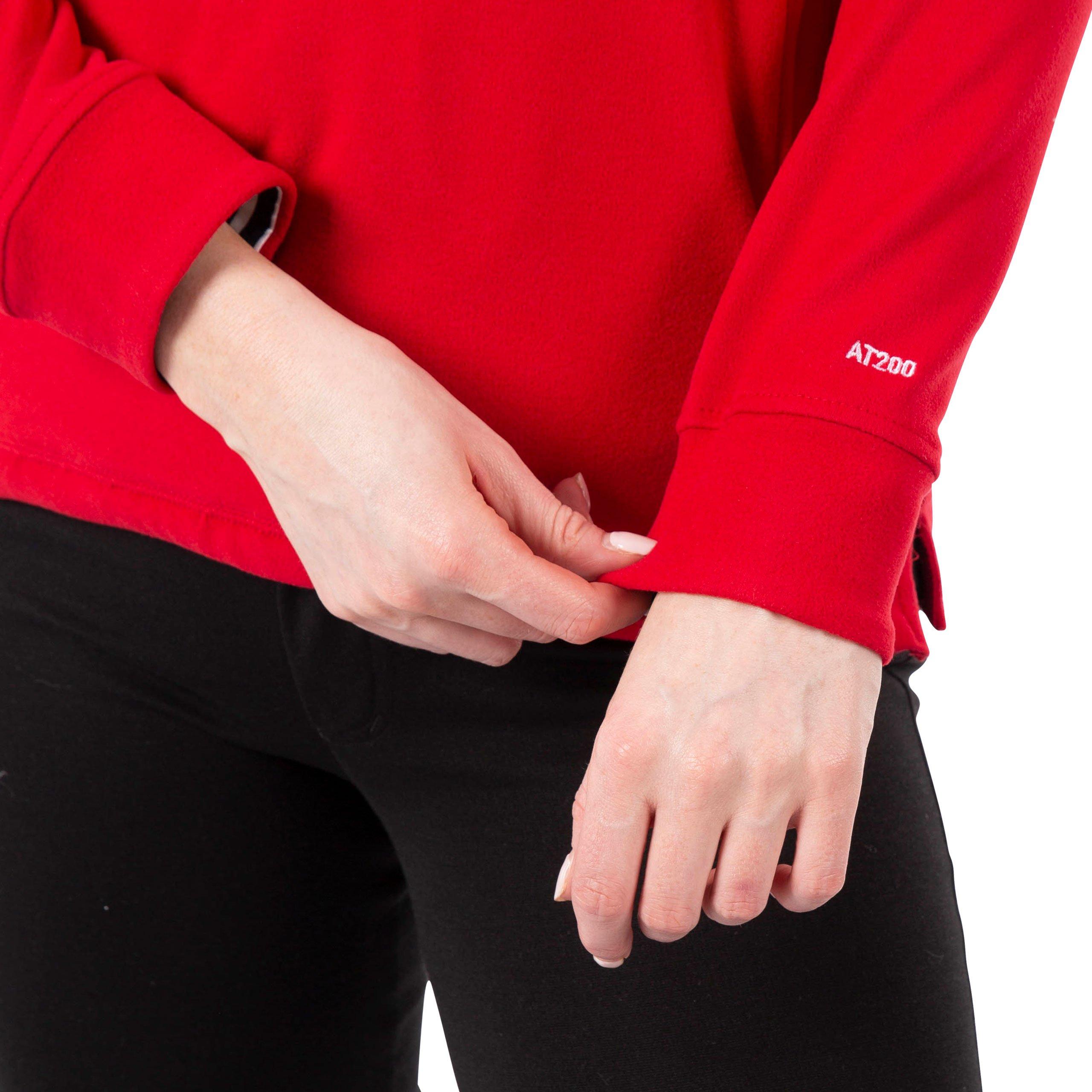 Red - Trespass - Big Heart Quarter-Zip Fleece - 5