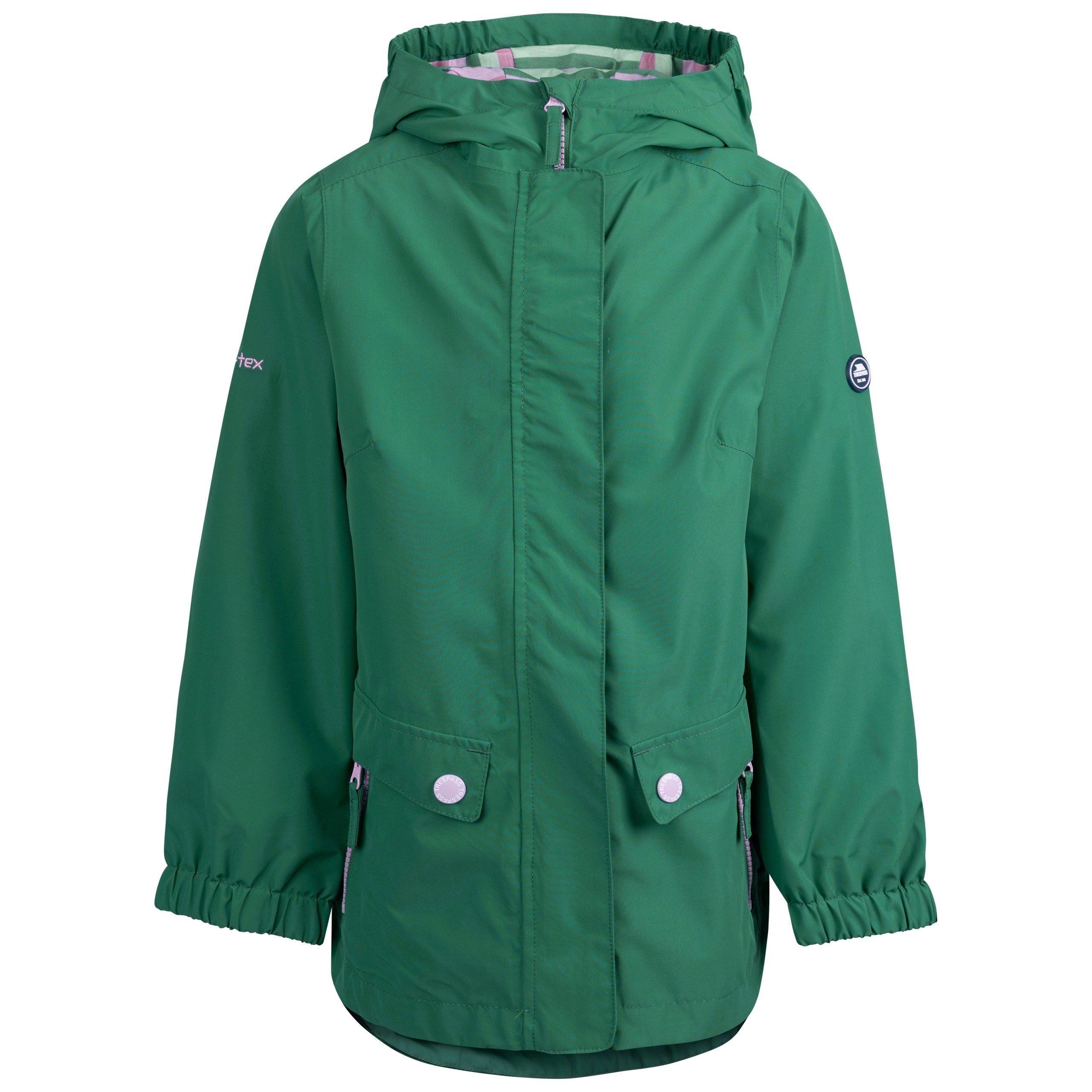 Spruce Green - Trespass - Kids' Flourish Waterproof Jacket - 3