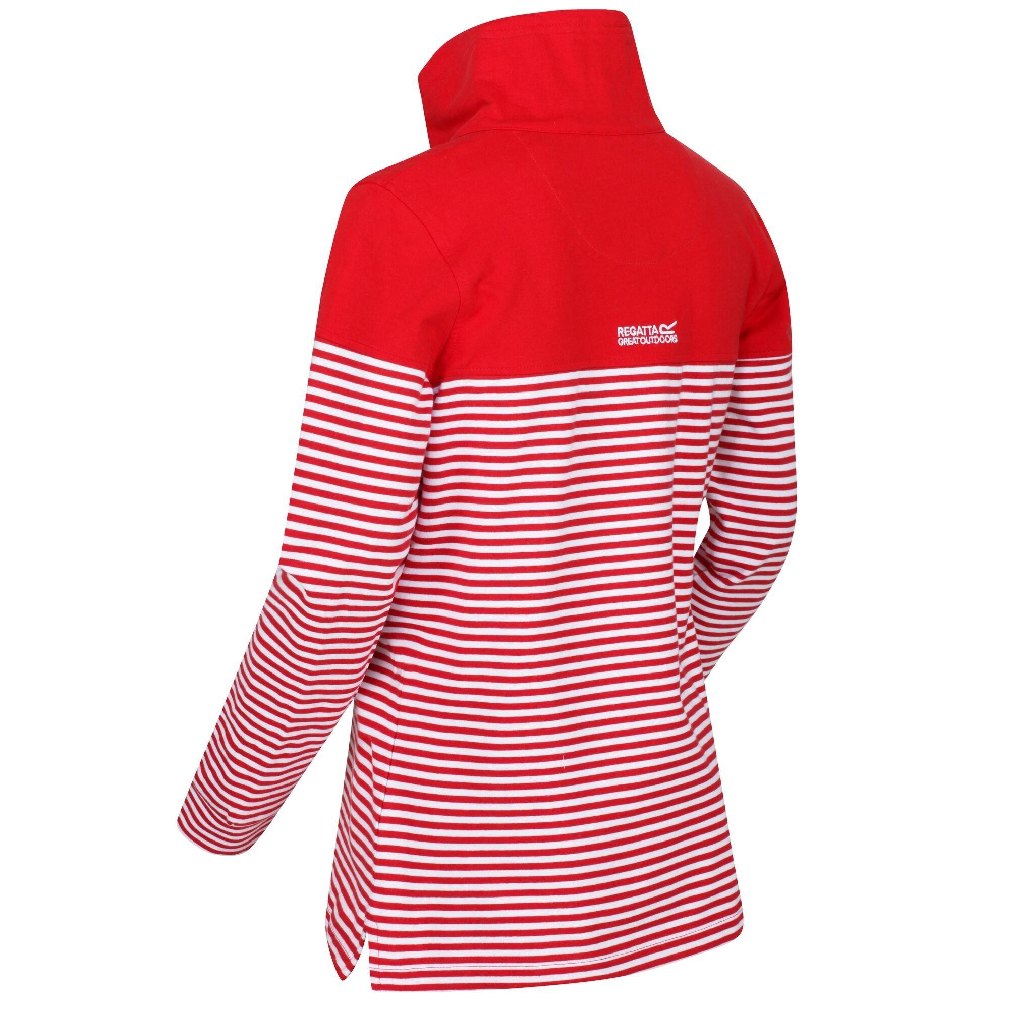 TrueRedStrpe - Regatta - Camiola Striped quarter Zip Fleece - 2