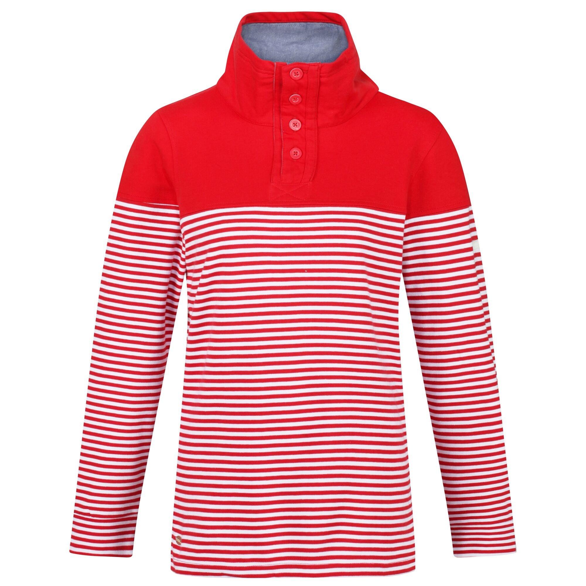TrueRedStrpe - Regatta - Camiola Striped quarter Zip Fleece - 3