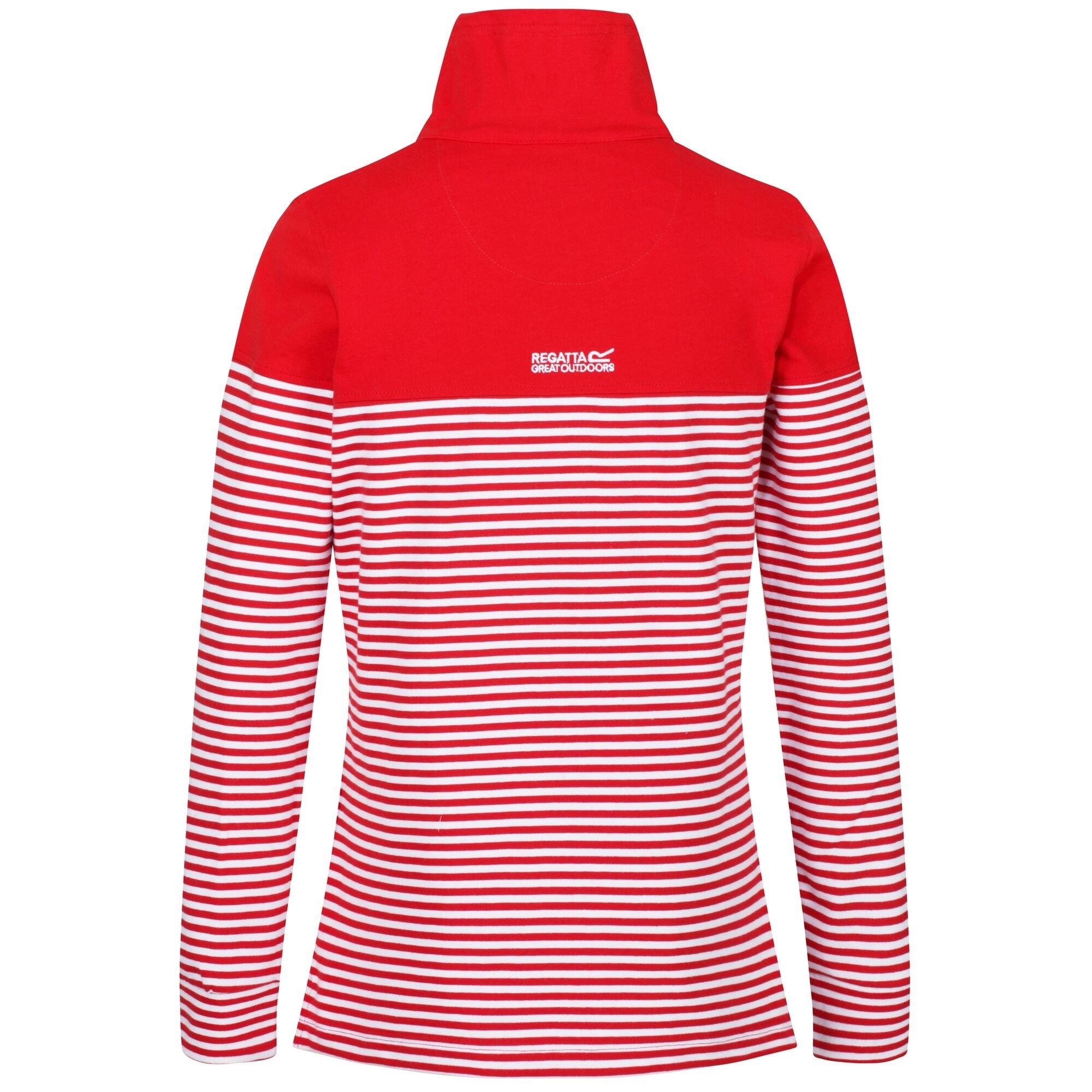 TrueRedStrpe - Regatta - Camiola Striped quarter Zip Fleece - 4