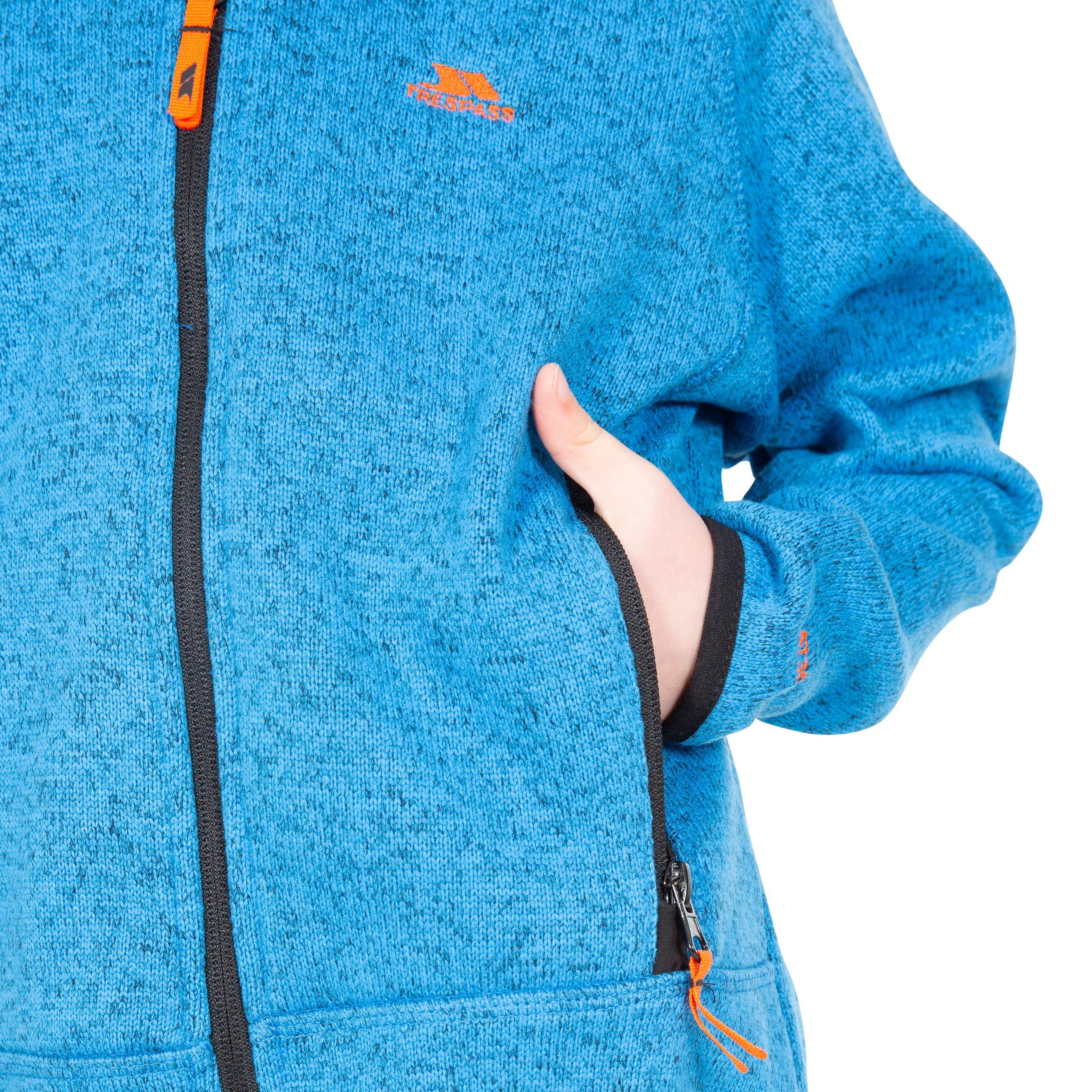 Blauwe mêlee - Trespass - Mario Full-Zip Fleece - 6