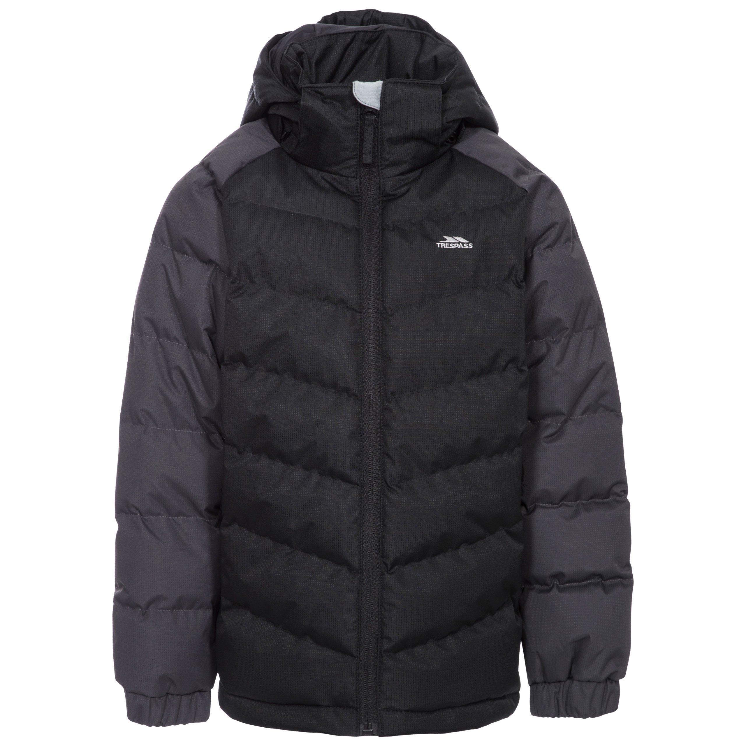 Black - Trespass - Kids' Sidespn Insulated Puffer Jacket - 1