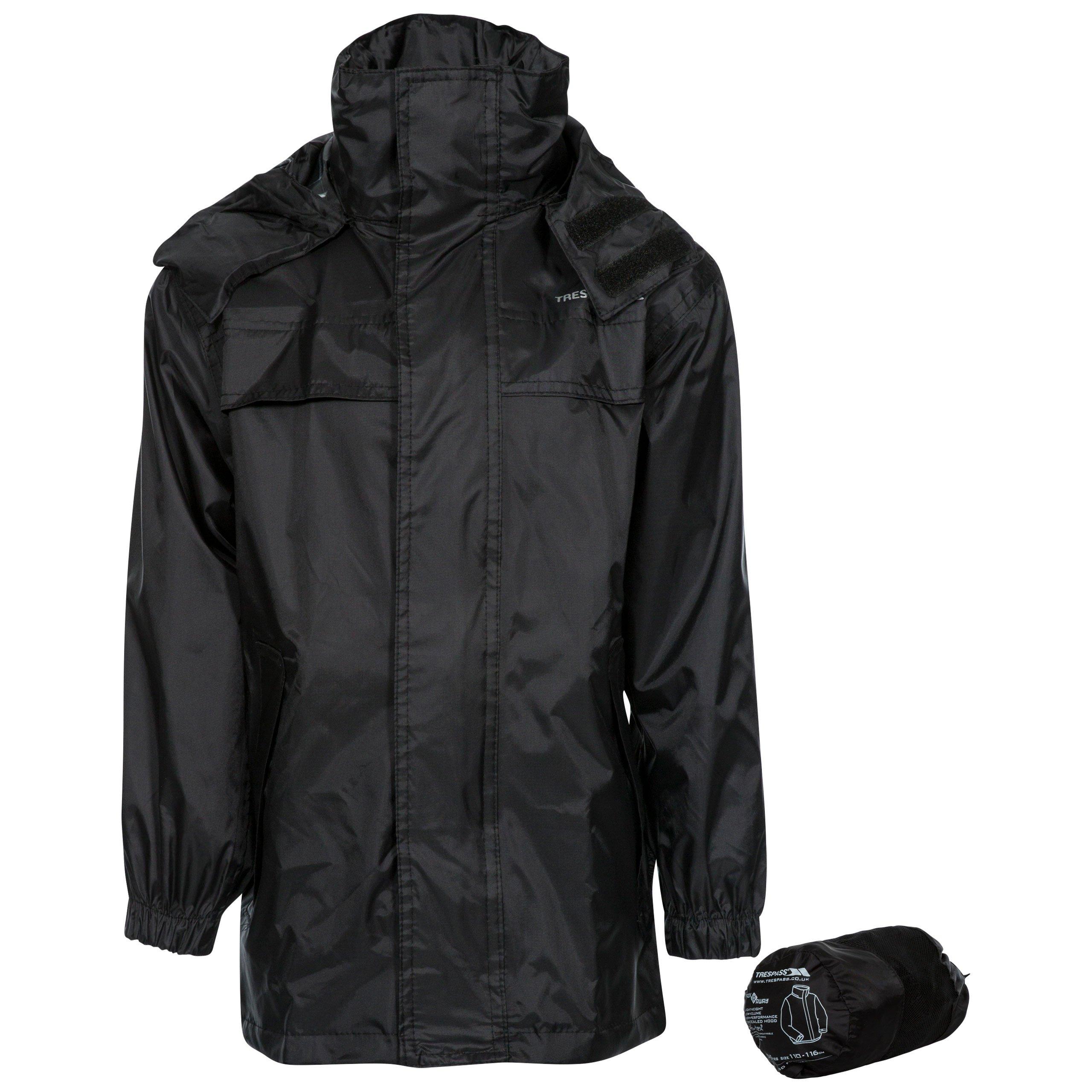 Black - Trespass - Unisex Kids' Parka Waterproof Jacket - 1