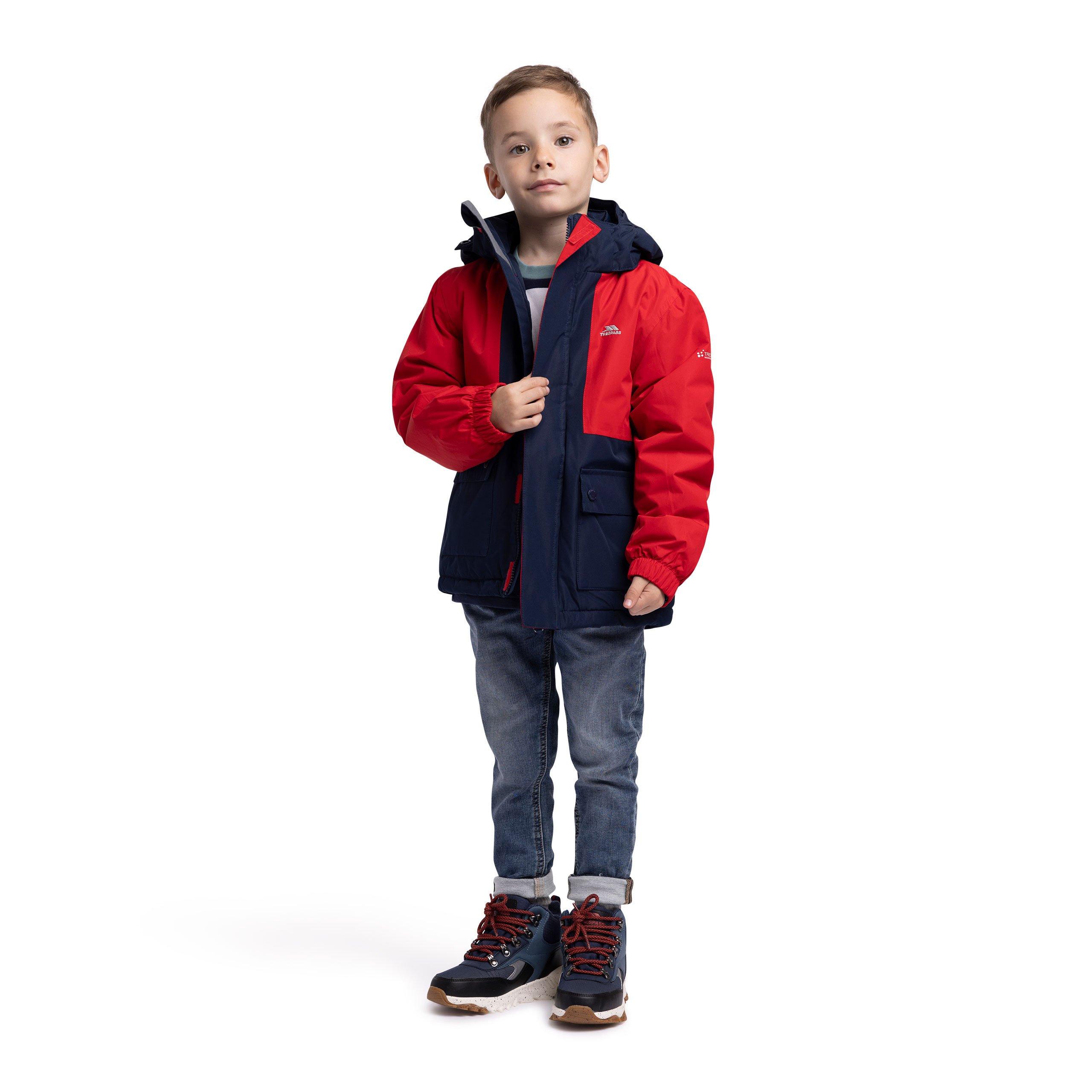 Red - Trespass - Unisex Kids' Risk Waterproof Jacket - 2