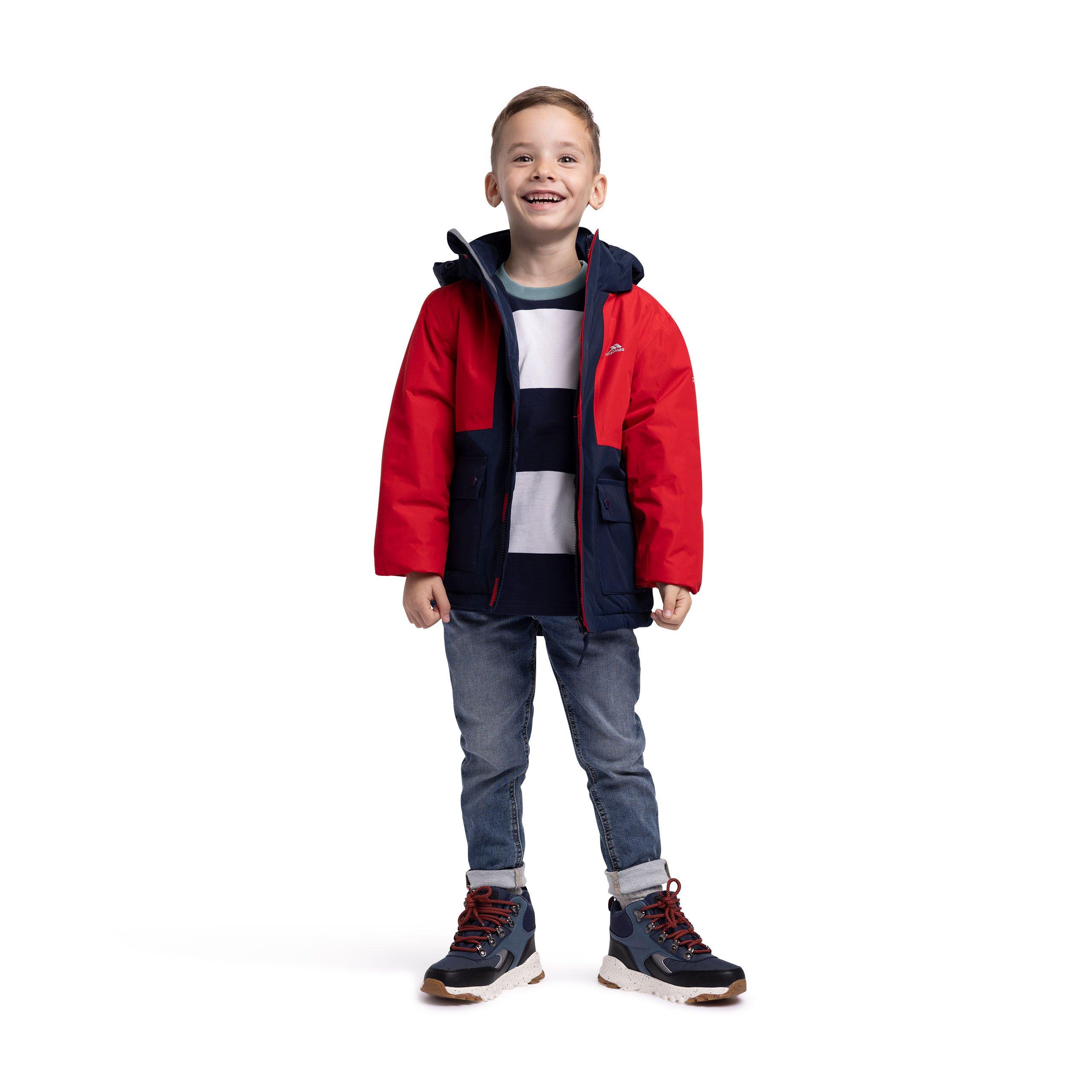 Red - Trespass - Unisex Kids' Risk Waterproof Jacket - 7