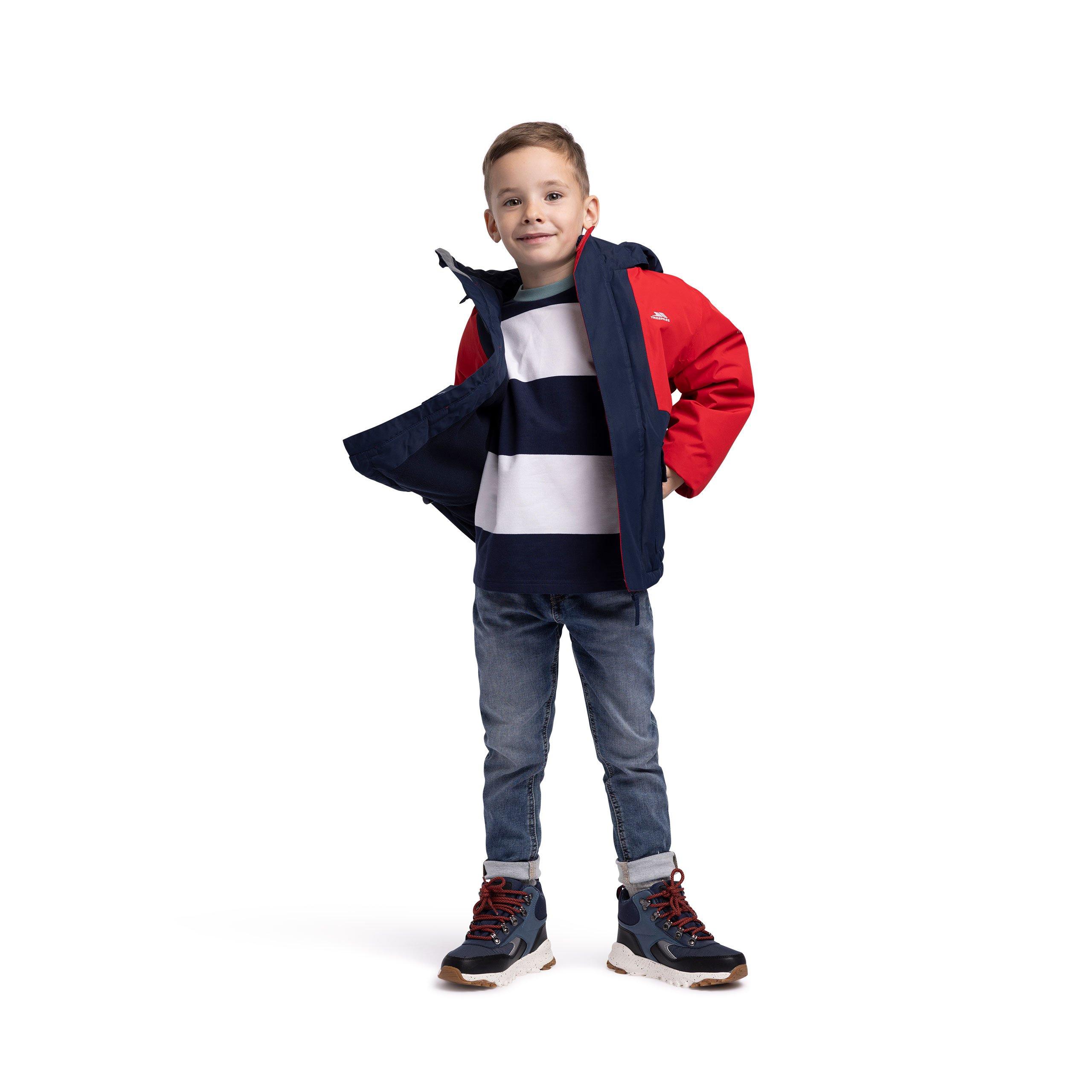 Red - Trespass - Unisex Kids' Risk Waterproof Jacket - 8