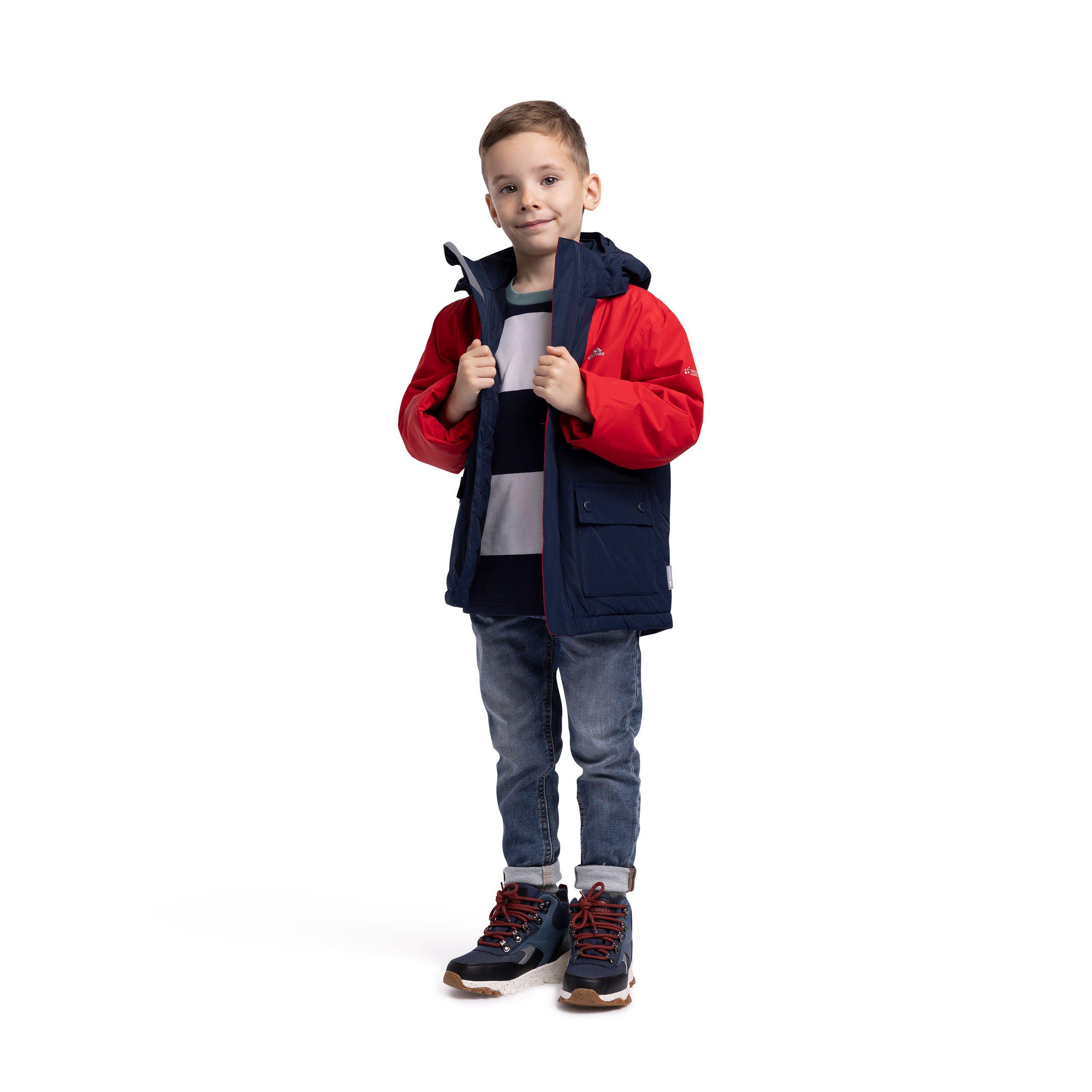 Red - Trespass - Unisex Kids' Risk Waterproof Jacket - 4