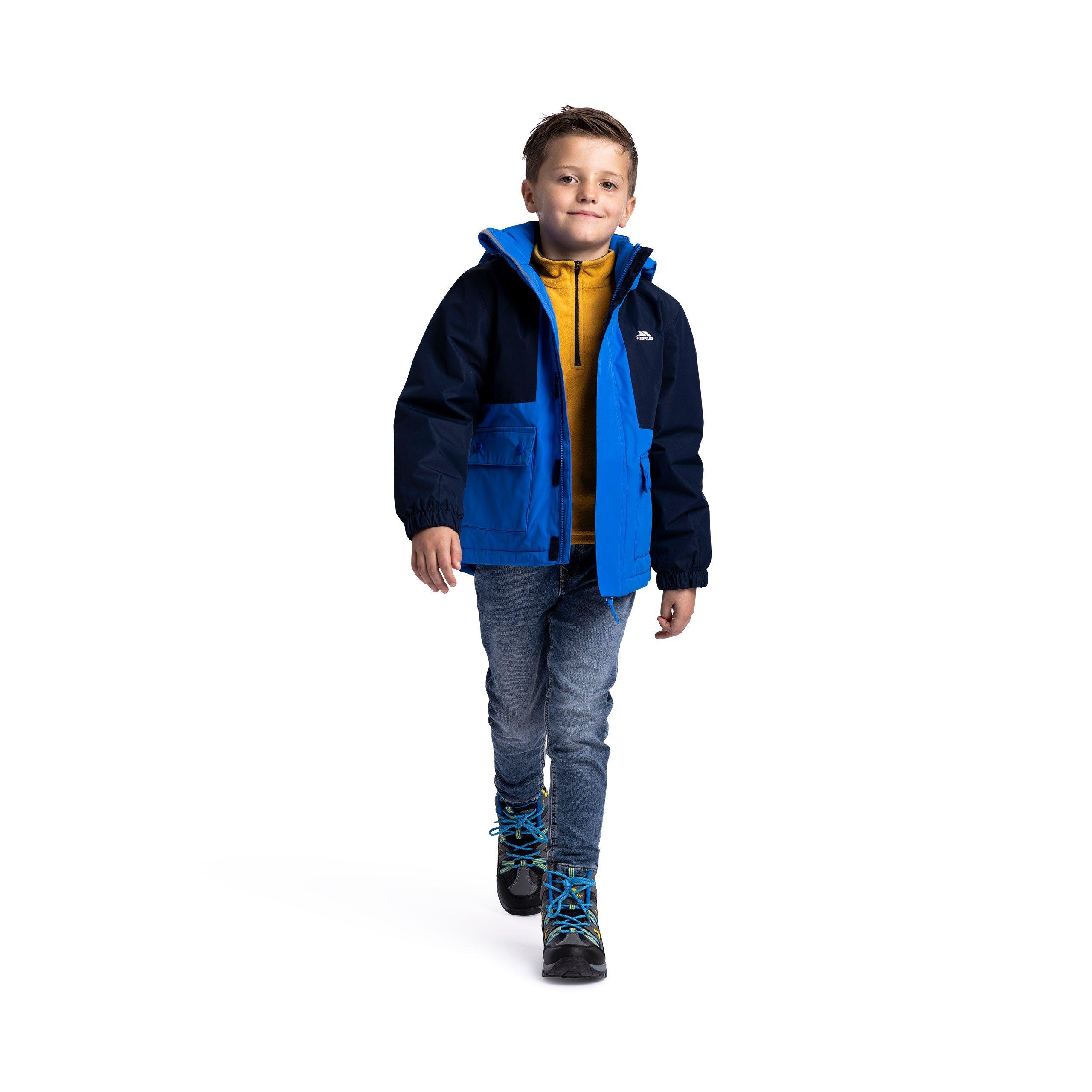Navy - Trespass - Kids' Risk Waterproof Jacket - 2