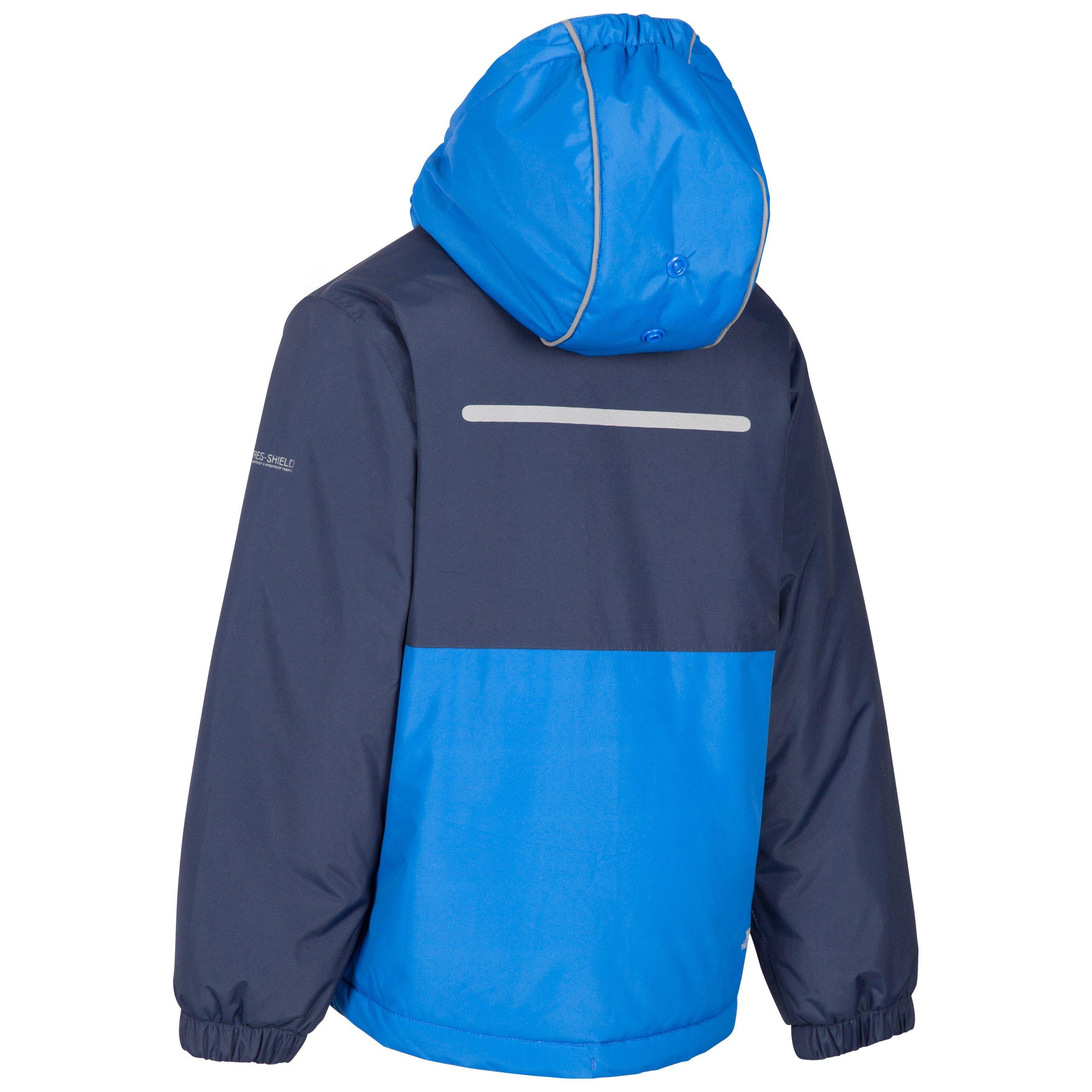 Navy - Trespass - Kids' Risk Waterproof Jacket - 3