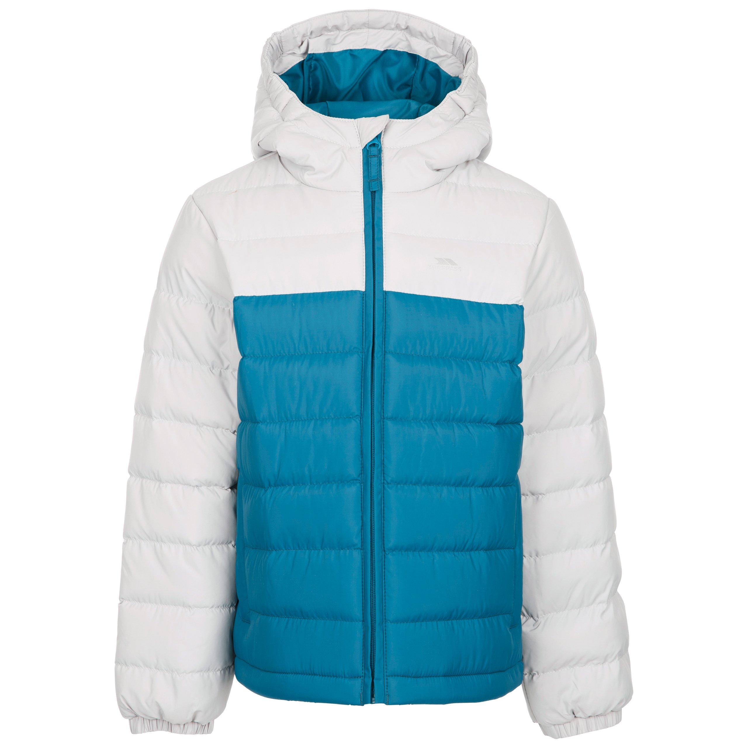 Rich Teal - Trespass - Kids' Padded Insulated Puffer Jacket - 8
