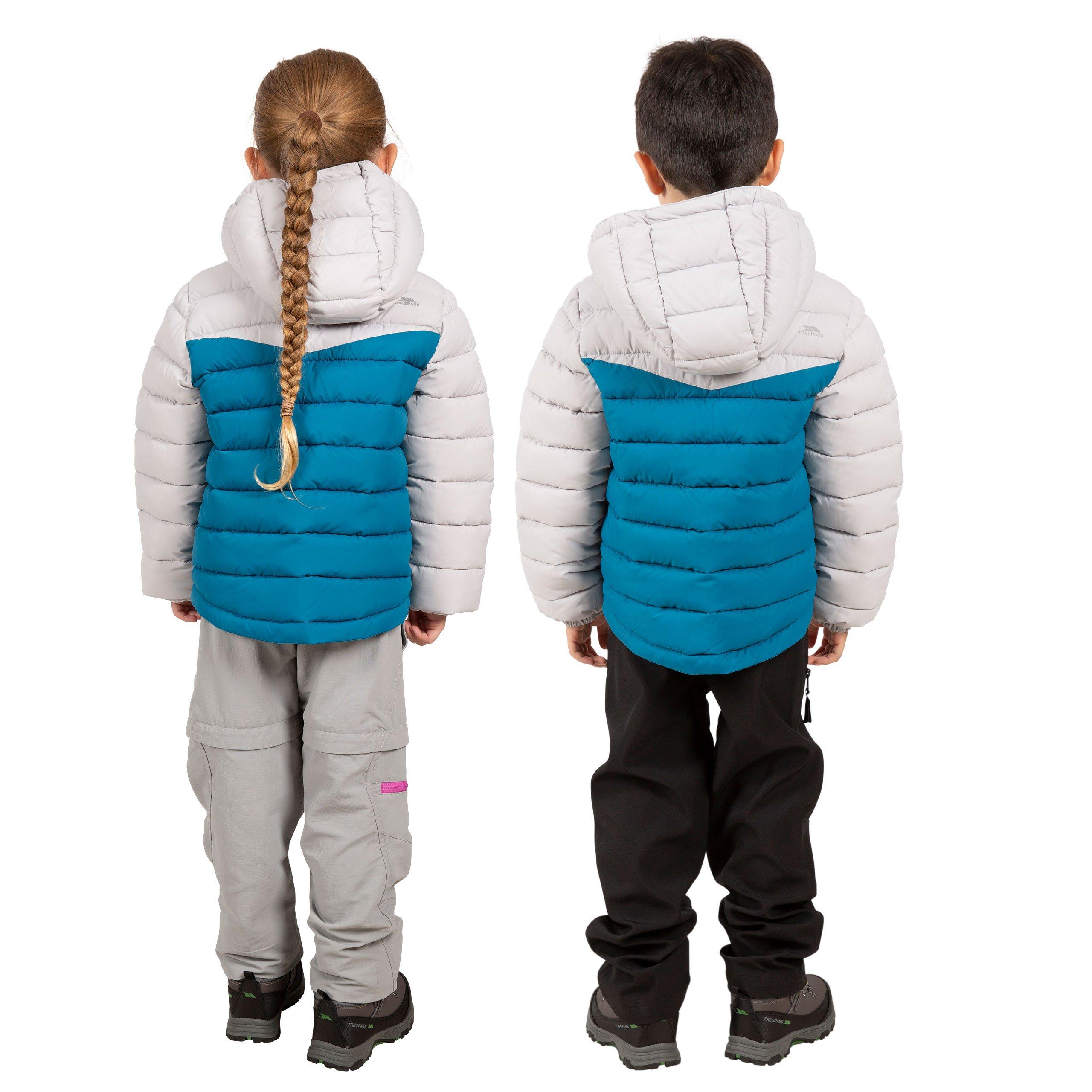 Rich Teal - Trespass - Kids' Padded Insulated Puffer Jacket - 4