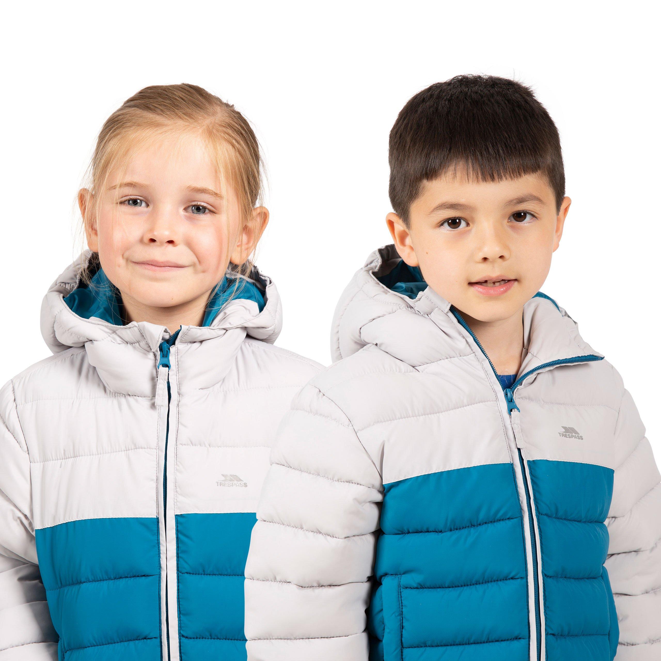 Rich Teal - Trespass - Kids' Padded Insulated Puffer Jacket - 5