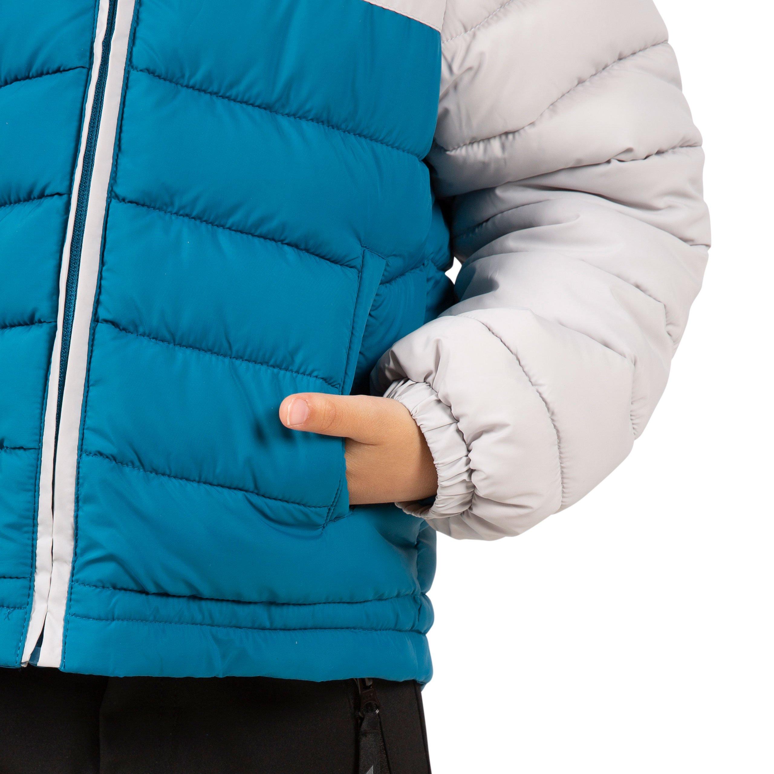 Rich Teal - Trespass - Kids' Padded Insulated Puffer Jacket - 6