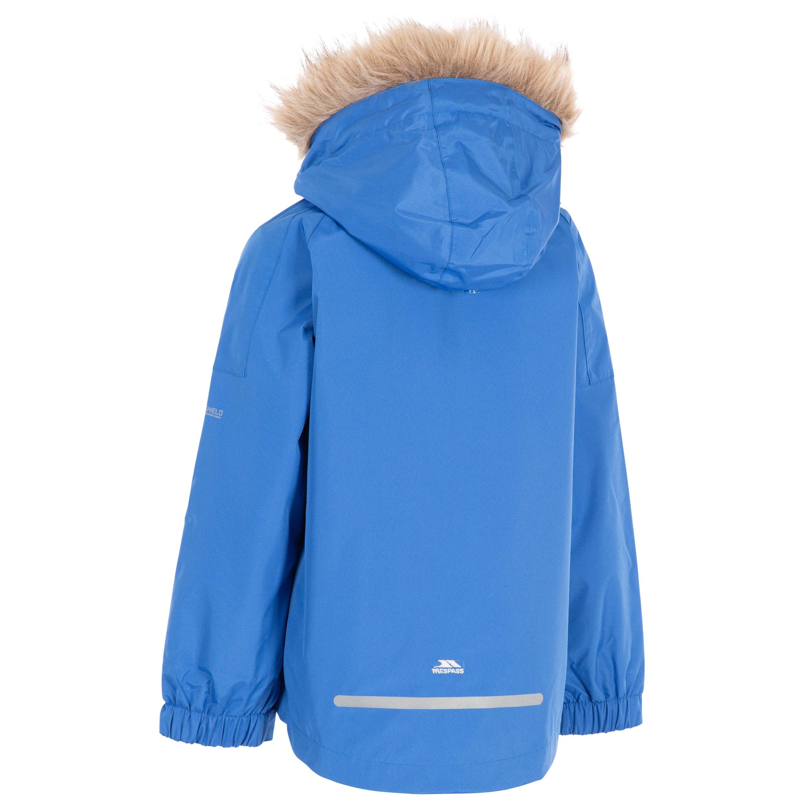 Blauw - Trespass - Kids' Outshine Waterproof Insulated Puffer Jacket - 4