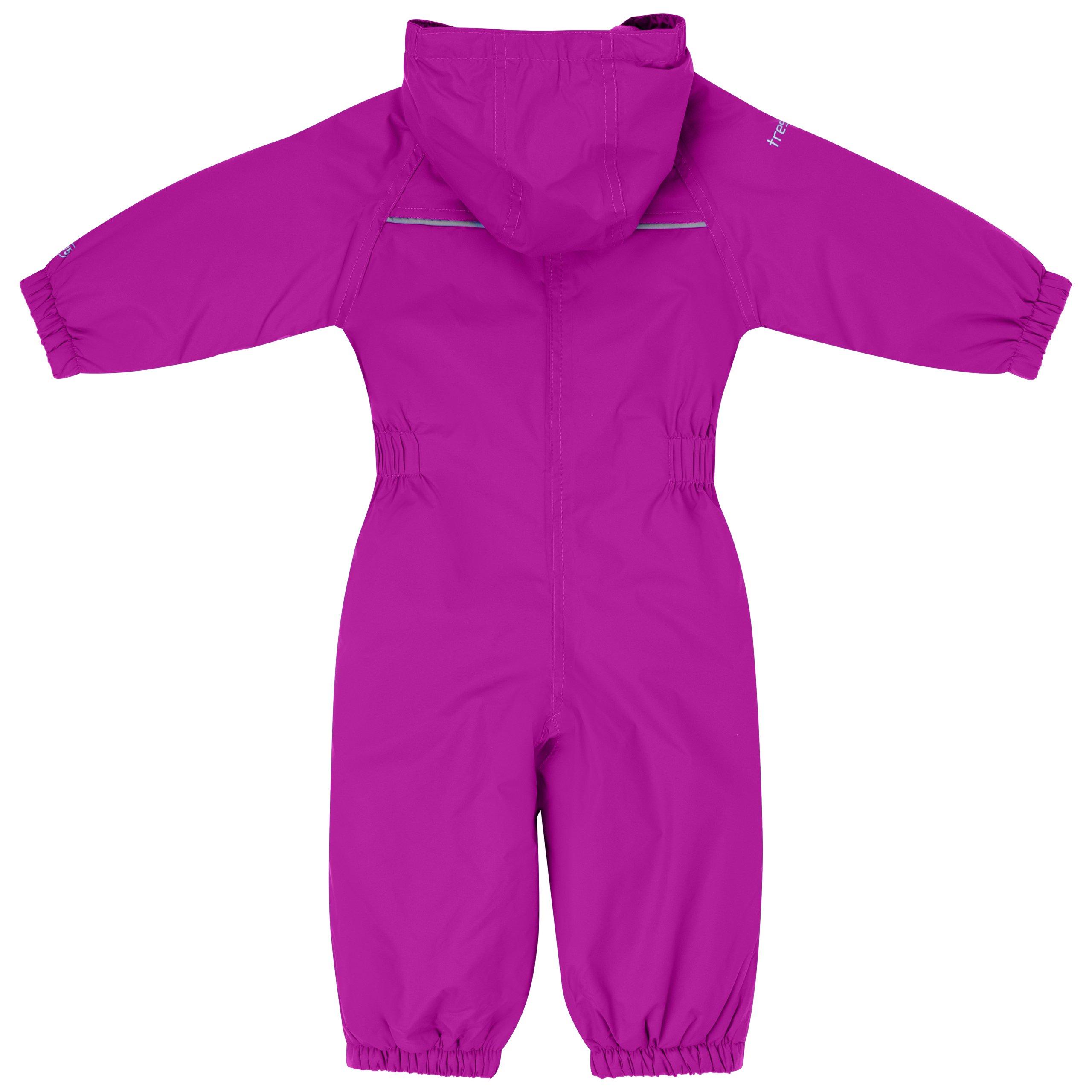 Paarse Orchidee - Trespass - Kids' Dripdrop Waterproof Jacket - 3