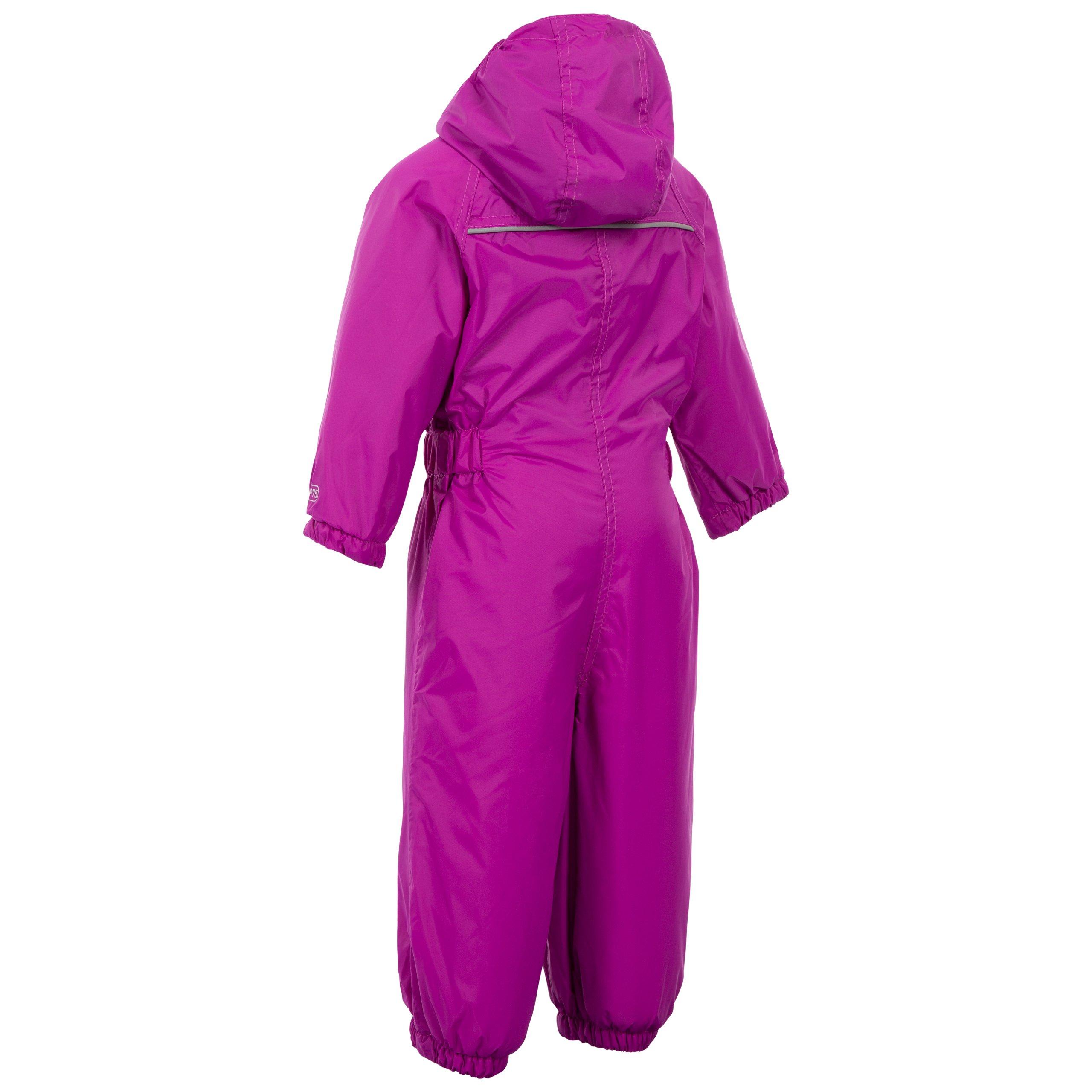 Paarse Orchidee - Trespass - Kids' Dripdrop Waterproof Jacket - 4